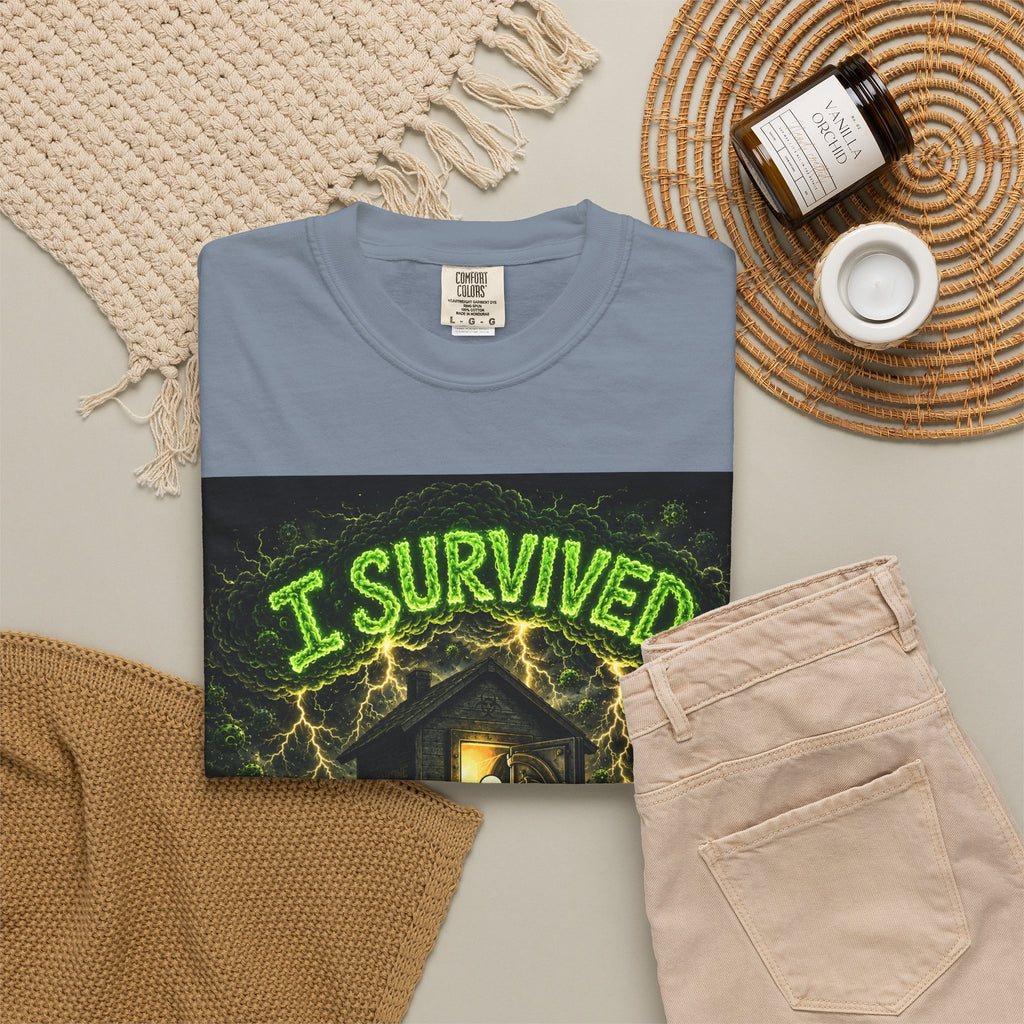 Sobreviví al 2020 — T1:E5 "Apocalipsis de Entregas" | Camiseta unisex teñida de edición Pandemia