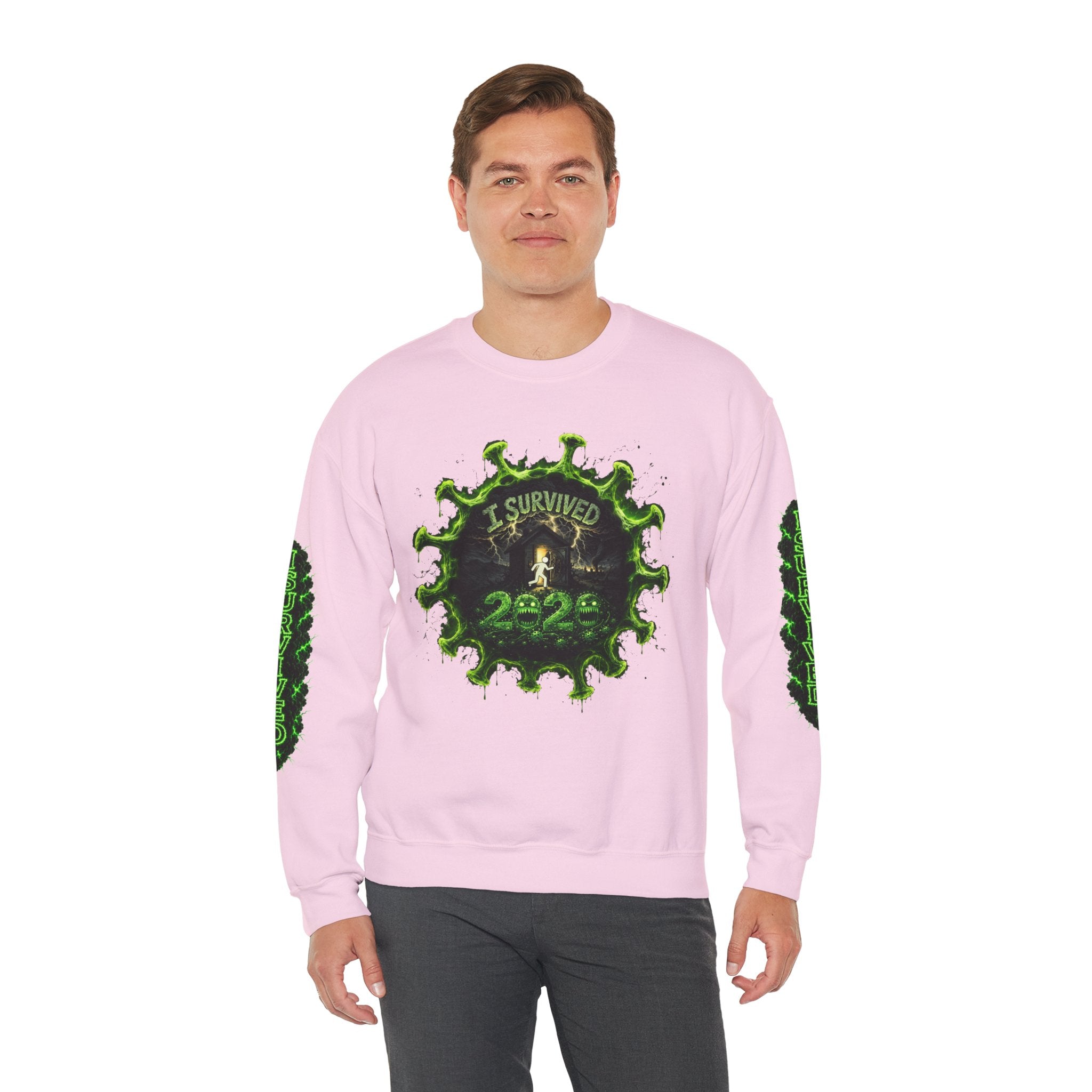 I Survived 2020 — Director's Cut S1:E1 "COVID-19: The Coronavirus" | Pandemic Edition Unisex Heavy Blend™ Crewneck Sweatshirt
