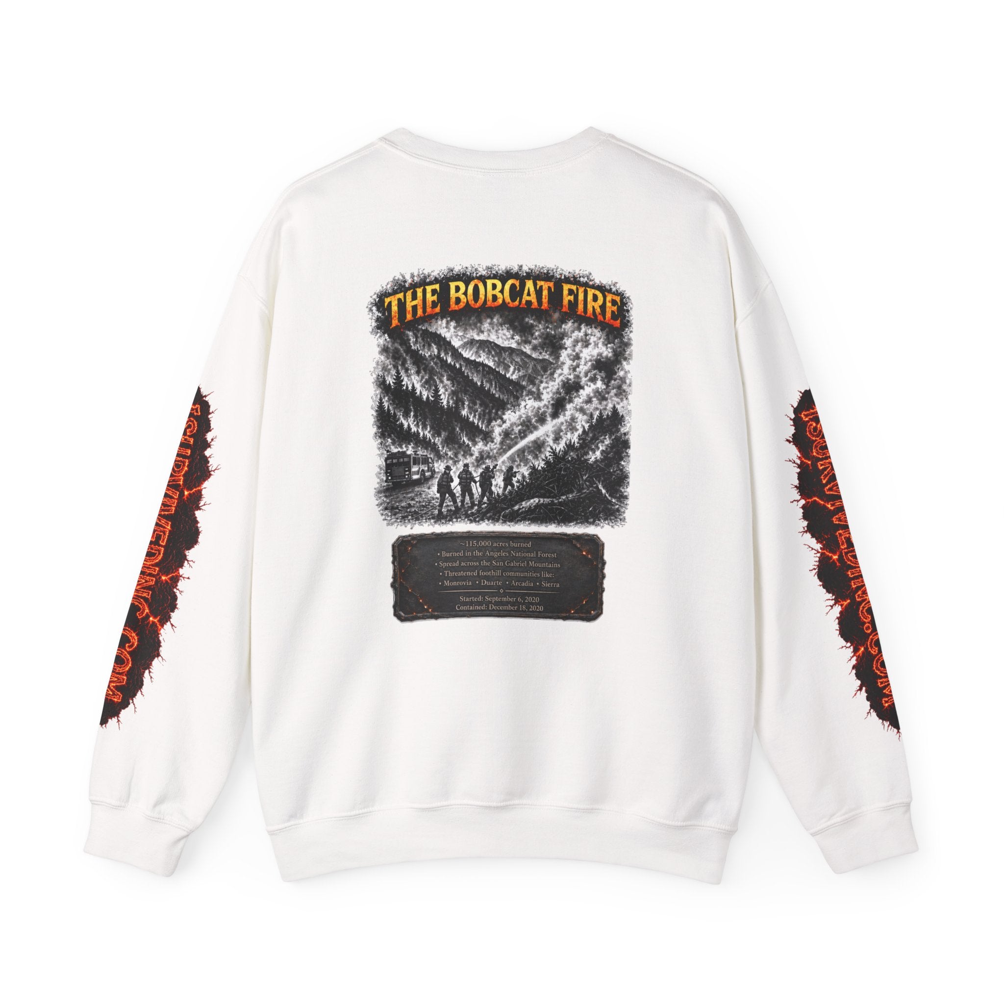 I Survived 2020 — WILDFIRES S2:E2: "The Bobcat Fire" Memorial Unisex Heavy Blend™ Crewneck Sweatshirt