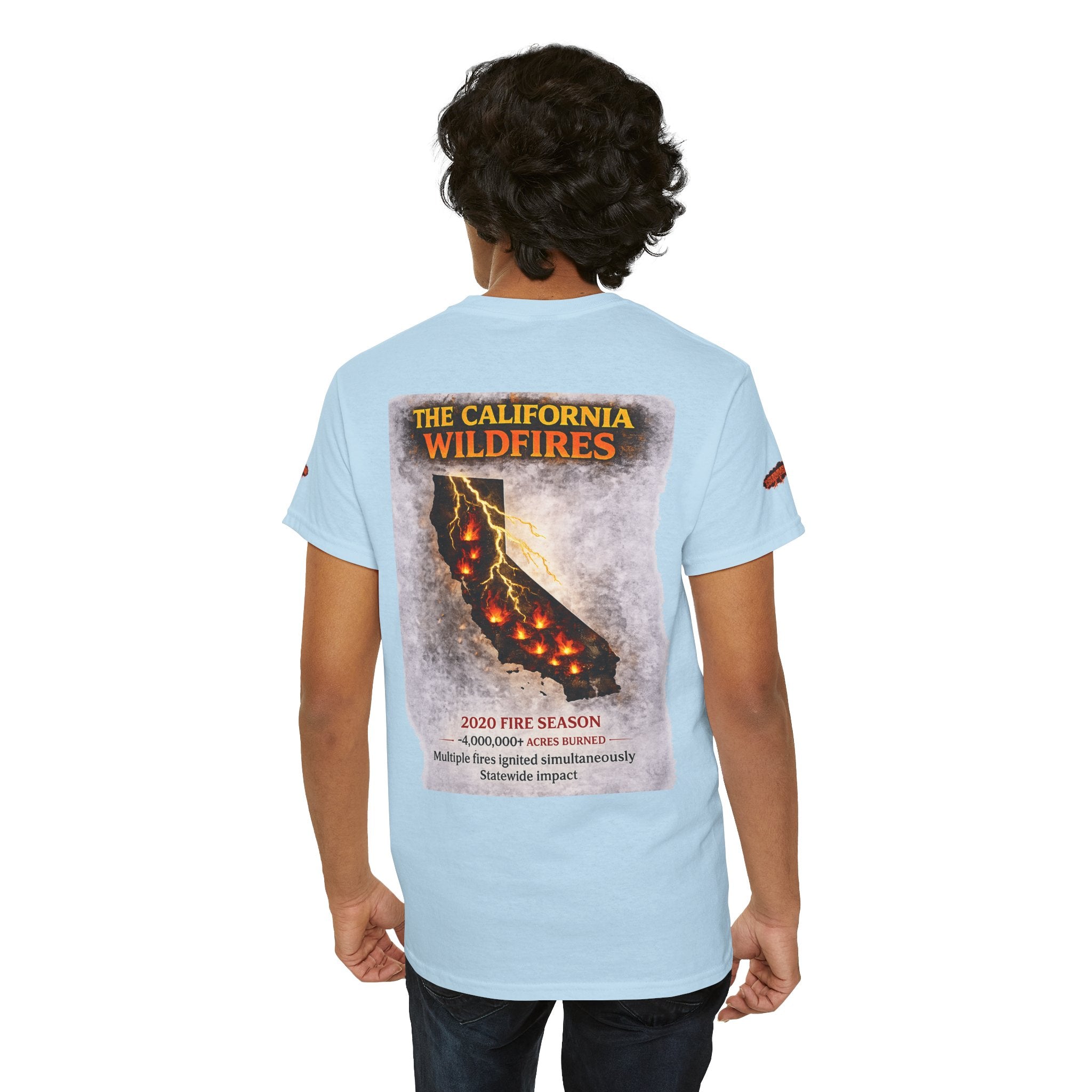I Survived 2020 — WILDFIRES S2:E3: Director's Cut Special Edition "The California Wildfires" Memorial Unisex Heavy Cotton Tee