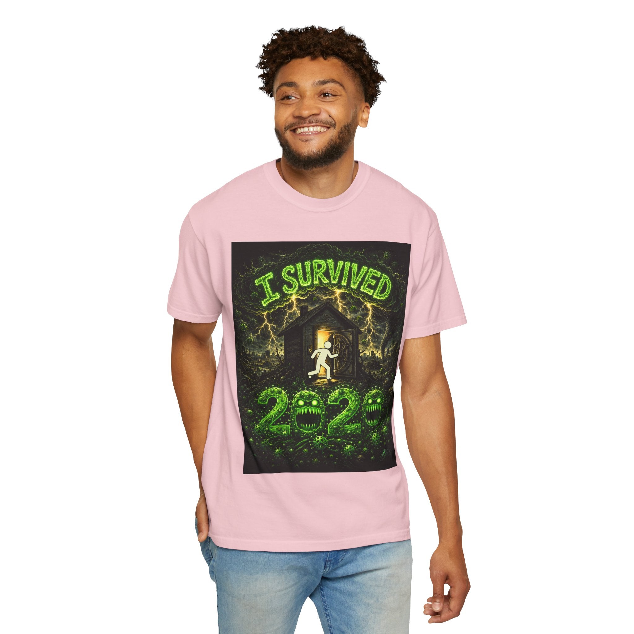 I Survived 2020 — S1:E1 "COVID-19: The Coronavirus" | Pandemic Edition Unisex Garment-Dyed T-shirt