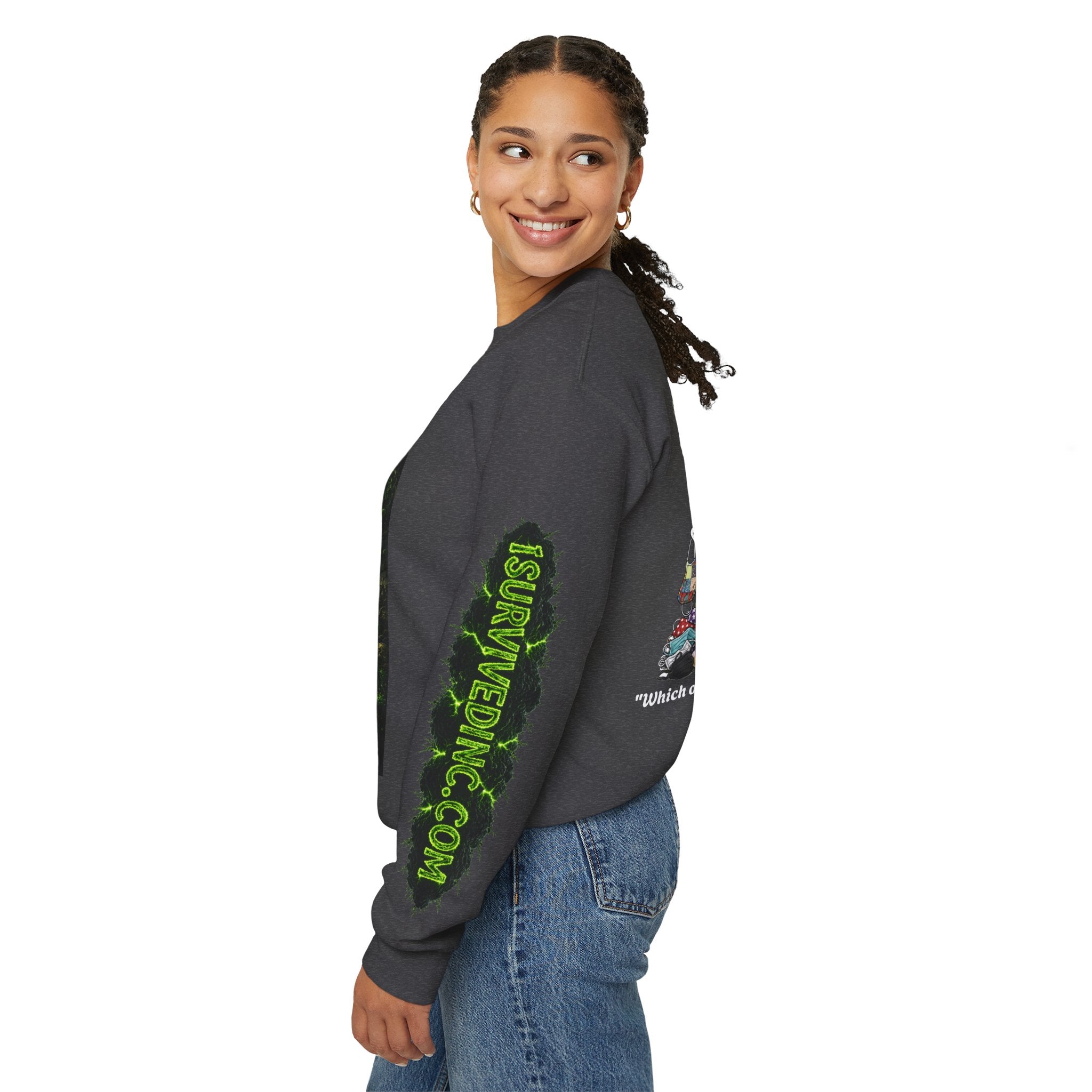 I Survived 2020 — S1:E4 "Mask Madness Mayhem Moment" | Pandemic Edition Unisex Heavy Blend™ Crewneck Sweatshirt