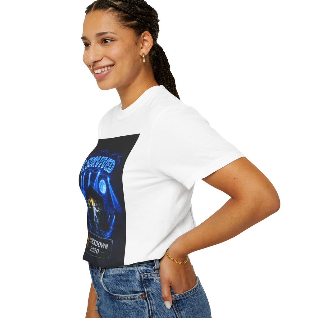 I Survived 2020 — LOCKDOWN S3:E3: "Remote Schooling" Unisex Garment-Dyed T-shirt