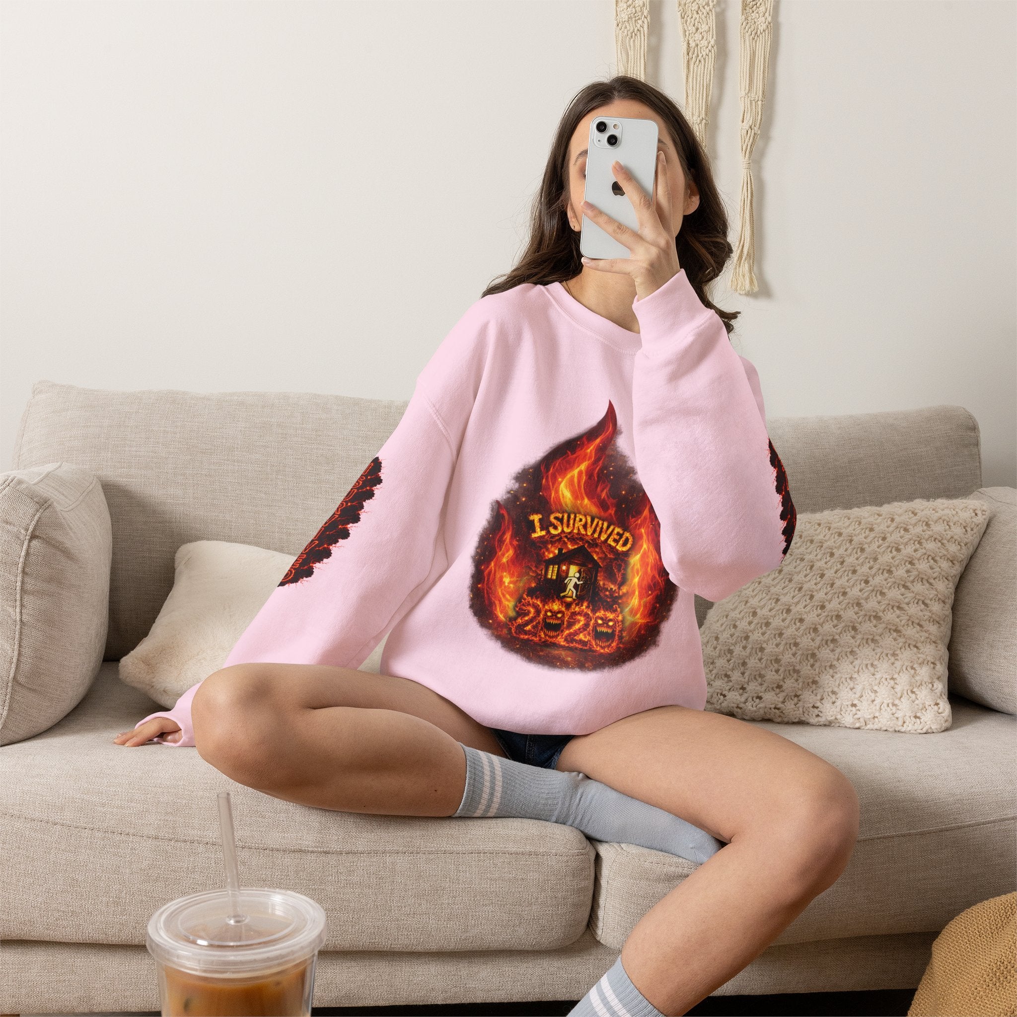 I Survived 2020 — Director's Cut S2:E2 "The Bobcat Fire" | Wildfire Edition Memorial Unisex Heavy Blend™ Crewneck Sweatshirt