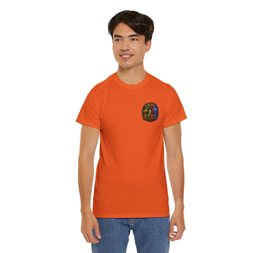 I Survived 2020 — "No Signal" Test Pattern Tee Alien Broadcast Finale Summer Premiere Unisex Heavy Cotton Tee