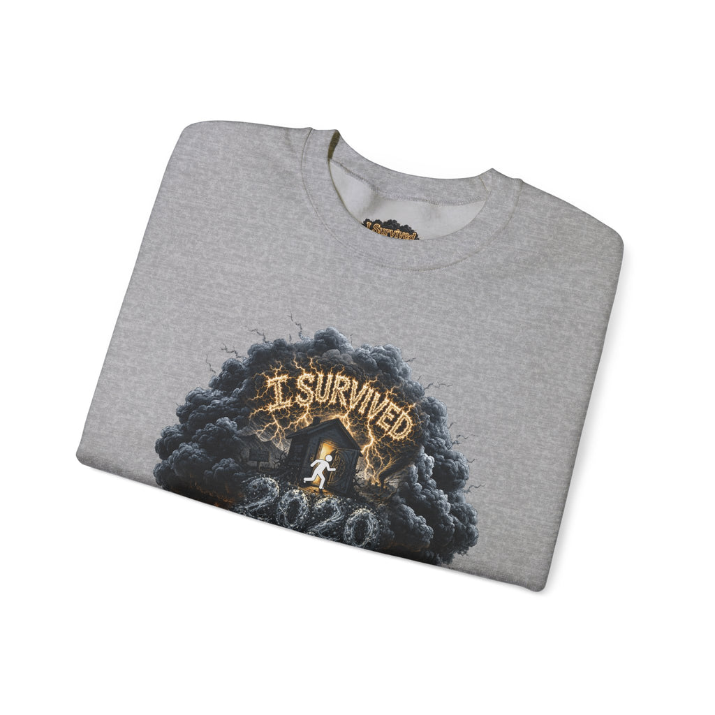 I Survived 2020 — Director's Cut Original Design Teaser Tee | Season 1 Premiere Drop Unisex Heavy Blend™ Crewneck Sweatshirt