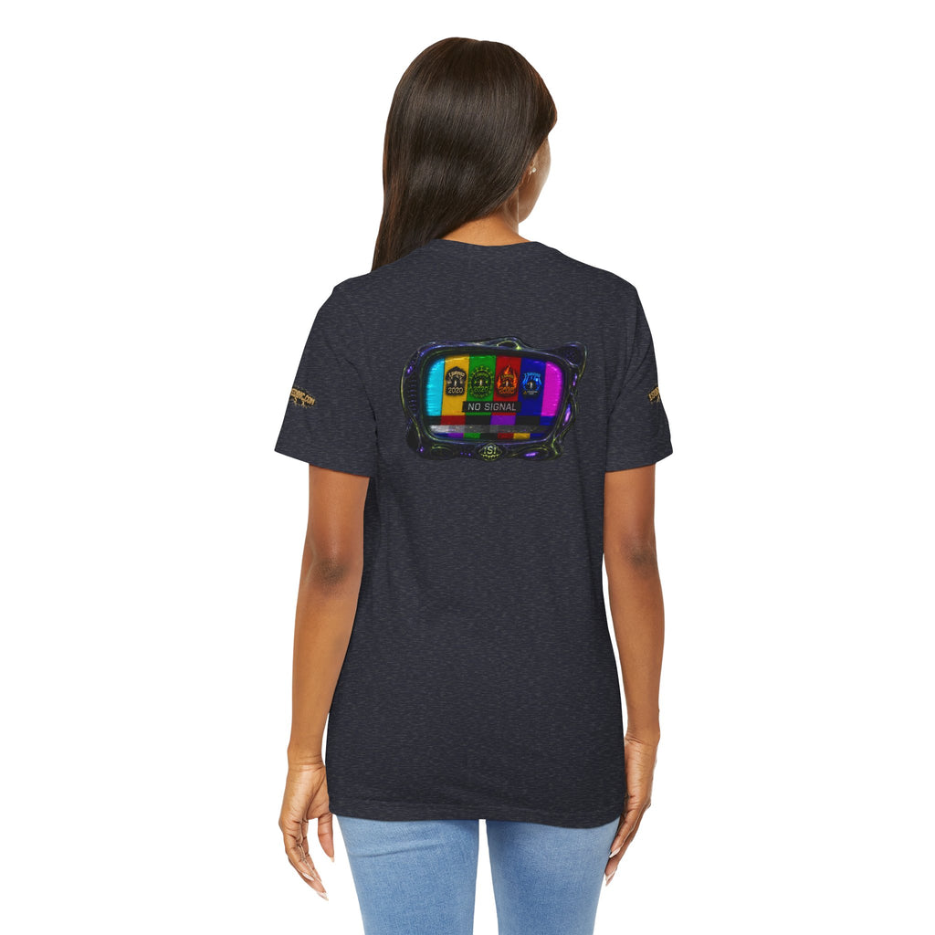 I Survived 2020 — "No Signal" Test Pattern Tee Alien Broadcast Finale Summer Premiere Unisex Jersey Short Sleeve Tee