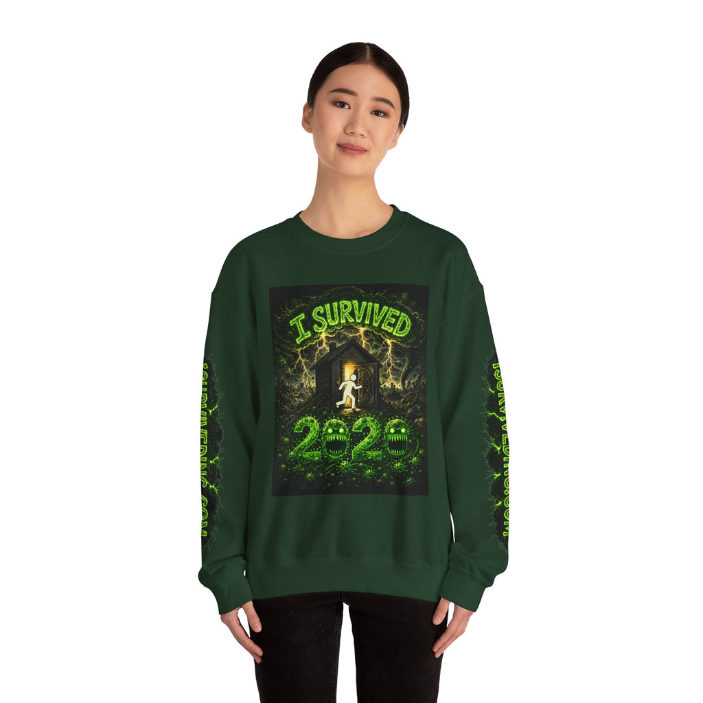 I Survived 2020 — S1:E2 "The Coming of COVID" | Pandemic Edition Unisex Heavy Blend™ Crewneck Sweatshirt