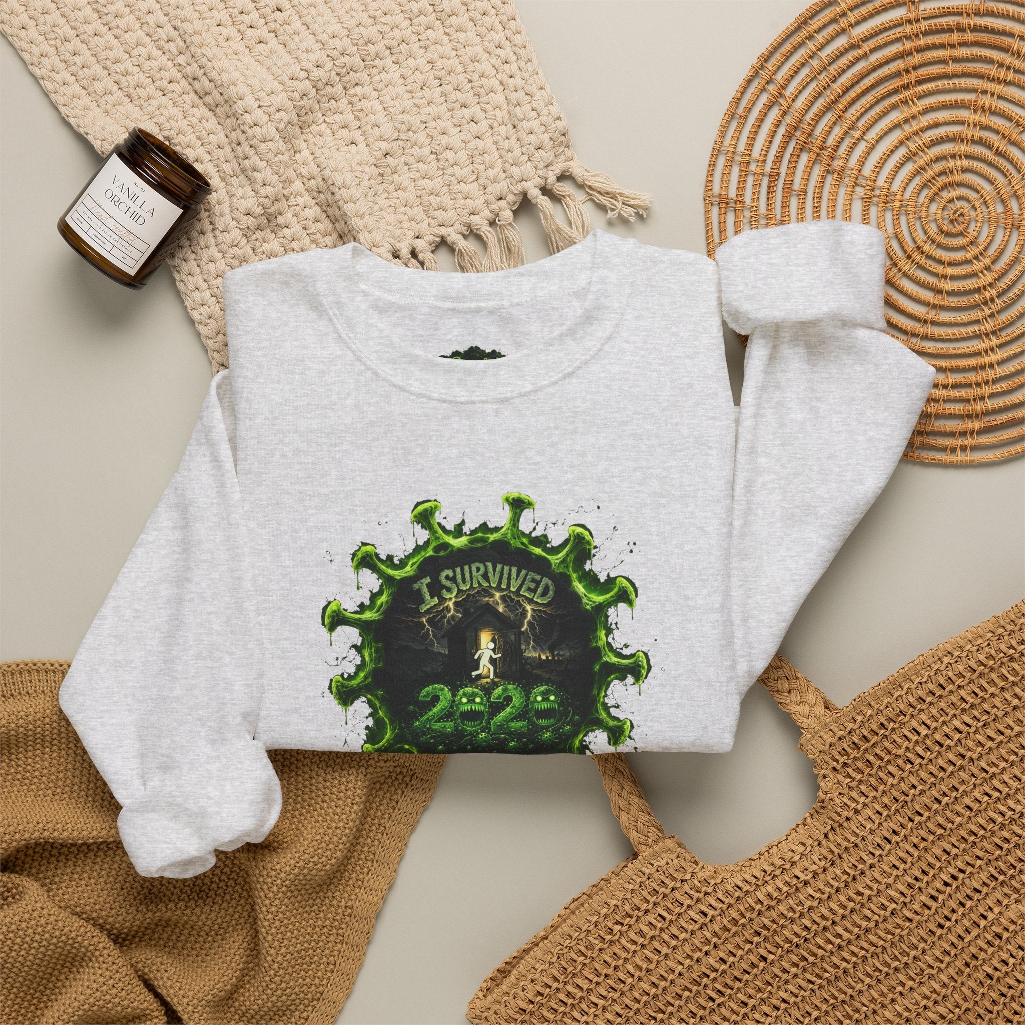 I Survived 2020 — PANDEMIC S1:E1: Director's Cut "COVID-19: The Coronavirus" Unisex Heavy Blend™ Crewneck Sweatshirt