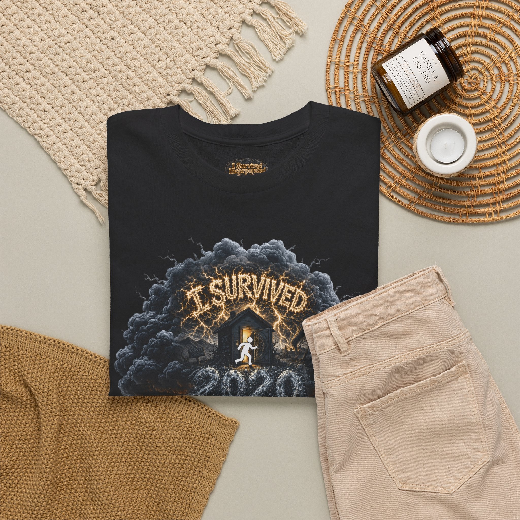 I Survived 2020 — Director's Cut Original Design Teaser Tee | Season 1 Premiere Drop Unisex Heavy Cotton Tee
