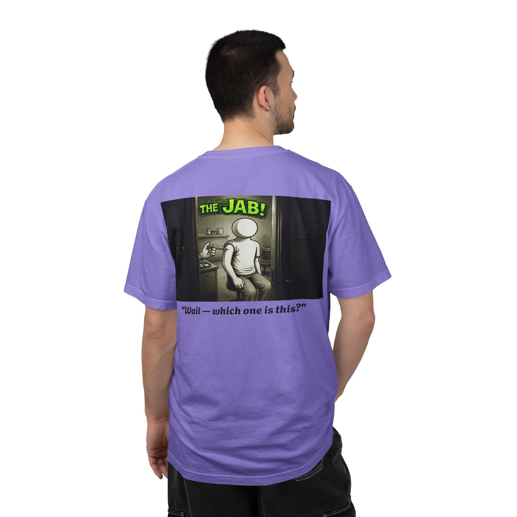 I Survived 2020 — PANDEMIC S1:E3: "The Jab!" Unisex Garment-Dyed T-shirt