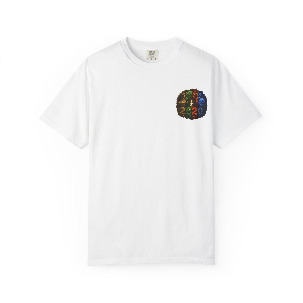 I Survived 2020 — "No Signal" Test Pattern Tee Alien Broadcast Finale Summer Premiere Unisex Garment-Dyed T-shirt