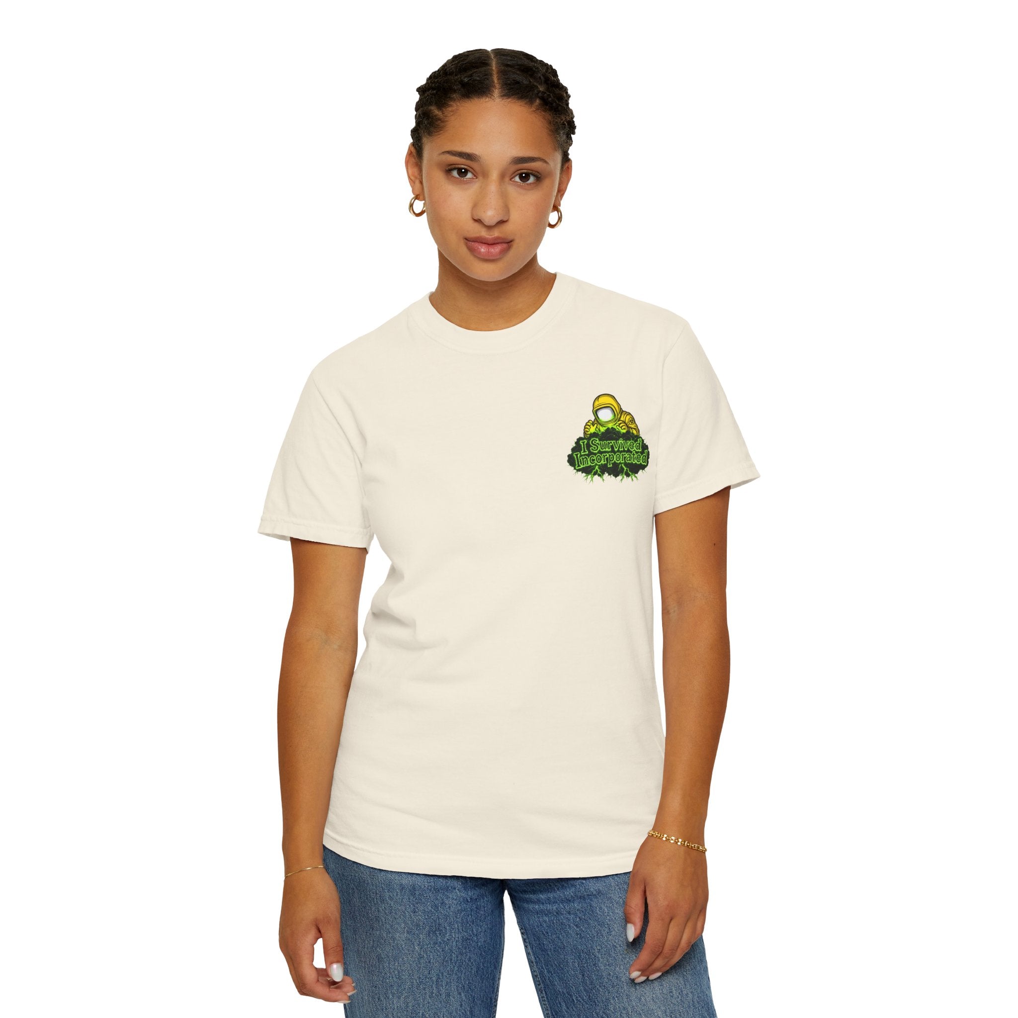I Survived 2020 — "Please Stand By" Test Pattern Toxic Signal Tee Summer Premiere Unisex Garment-Dyed T-shirt