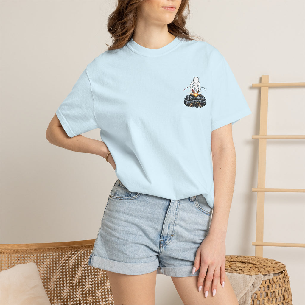 I Survived 2020 — "Please Stand By" Test Pattern Tee Summer Premier Unisex Garment-Dyed T-shirt
