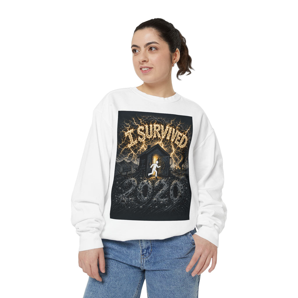I Survived 2020 — Original PILOT Design Unisex Garment-Dyed Sweatshirt