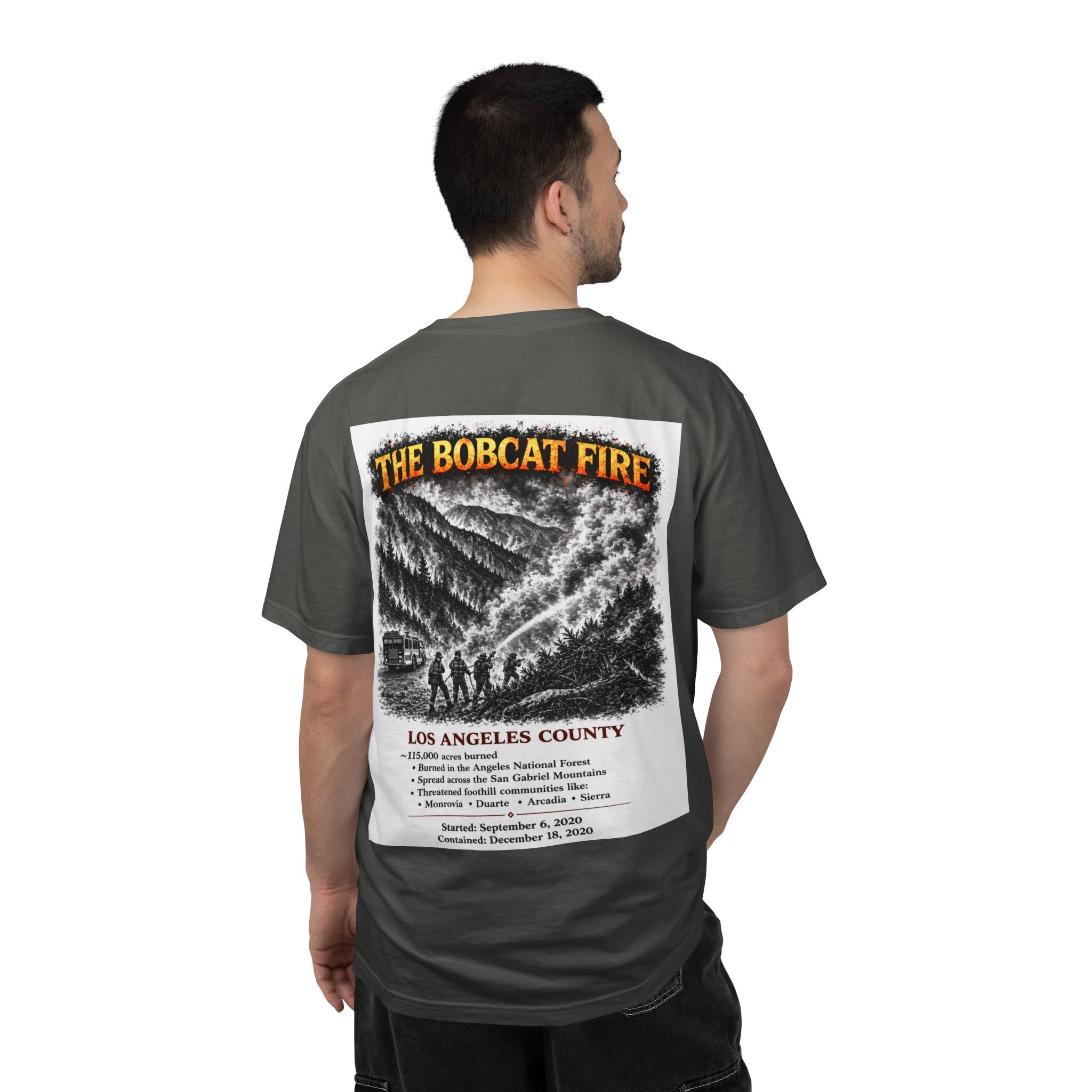 I Survived 2020 — S2:E2 "The Bobcat Fire" | Wildfire Edition Memorial Unisex Garment-Dyed T-shirt