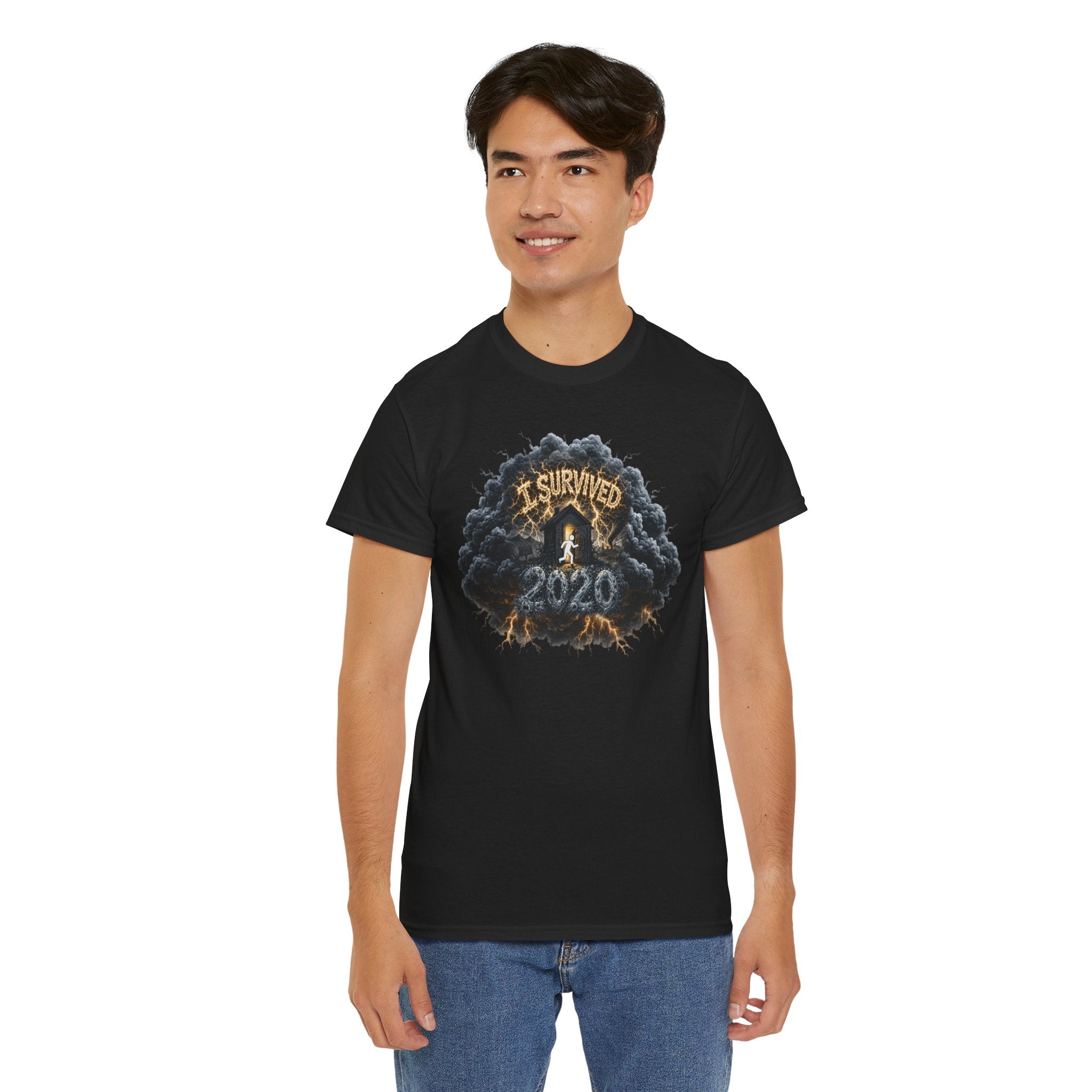 I Survived 2020 — Director's Cut Original Design Teaser Tee | Season 1 Premiere Drop Unisex Heavy Cotton Tee