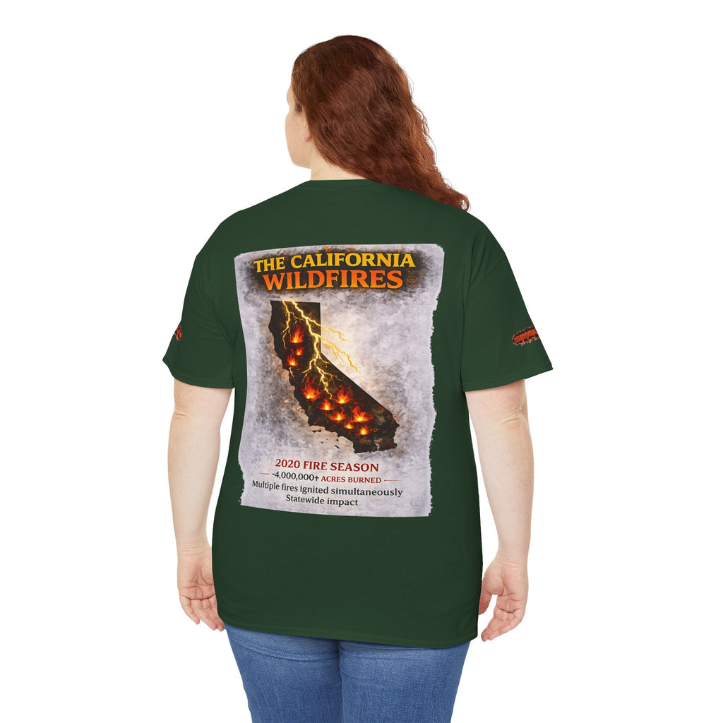 I Survived 2020 — WILDFIRES S2:E3: Special Edition "The California Wildfires" Memorial Unisex Heavy Cotton Tee