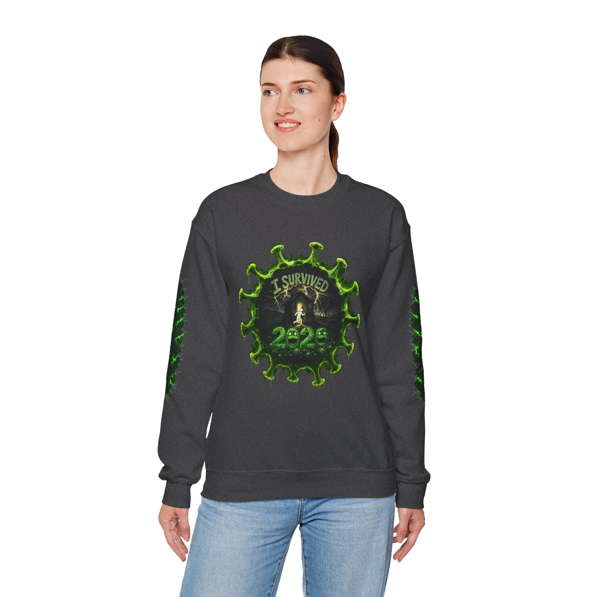 I Survived 2020 — Director's Cut S1:E5 "Delivery Doomsday" | Pandemic Edition Unisex Heavy Blend™ Crewneck Sweatshirt
