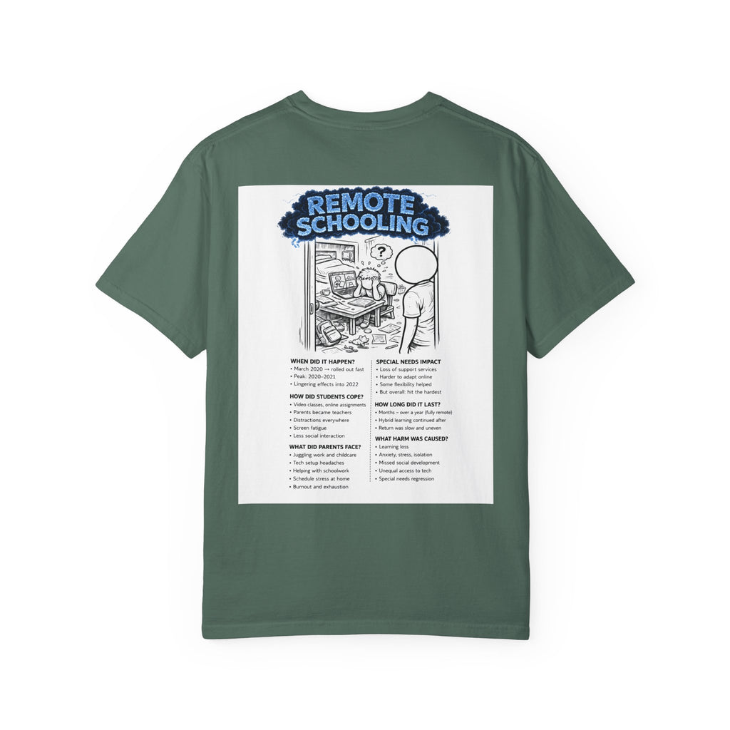 I Survived 2020 — S3:E3 "Remote Schooling" | Lockdown Edition Documentary Unisex Garment-Dyed T-shirt