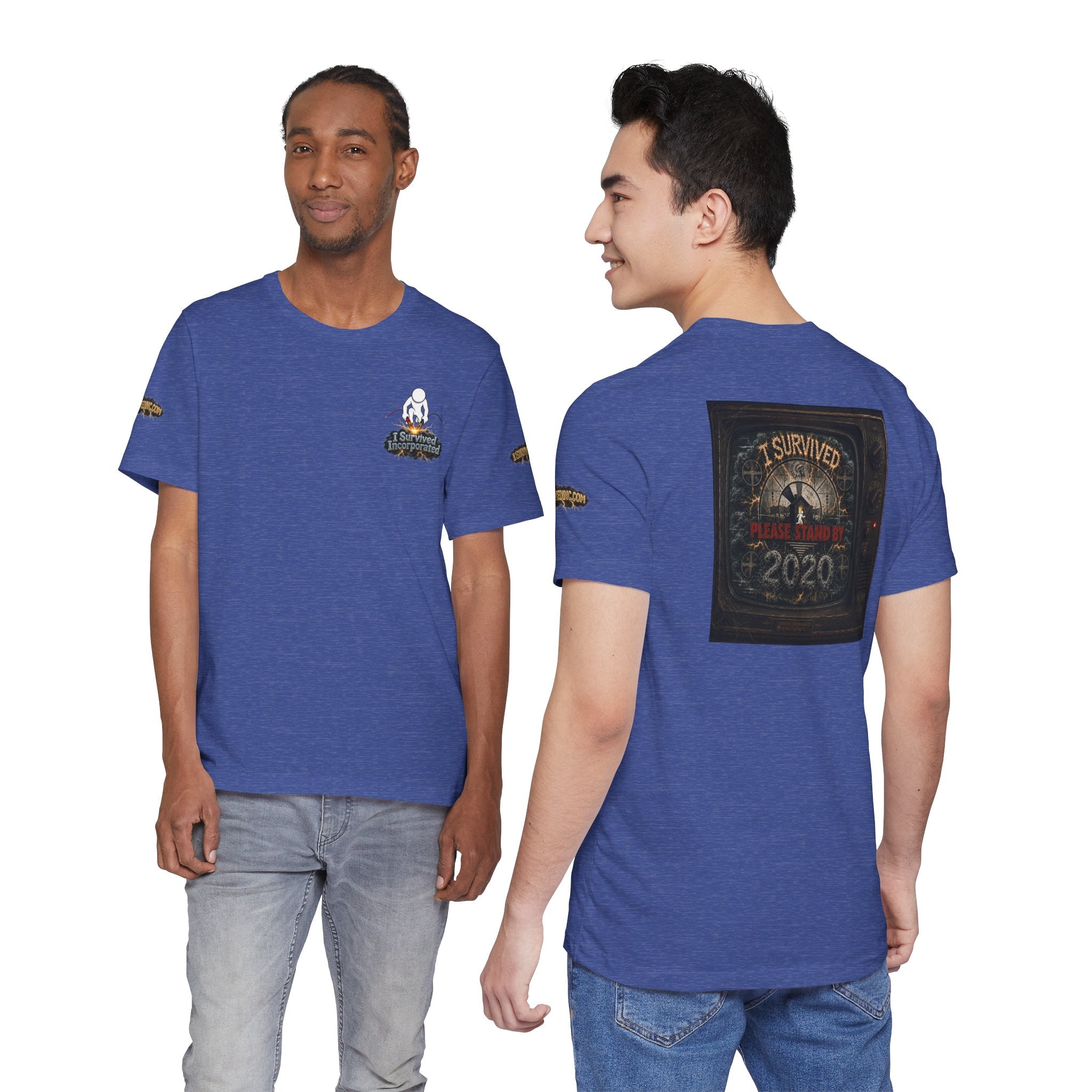I Survived 2020 — "Please Stand By" Test Pattern Tee Special Edition Summer Premier Unisex Jersey Short Sleeve Tee