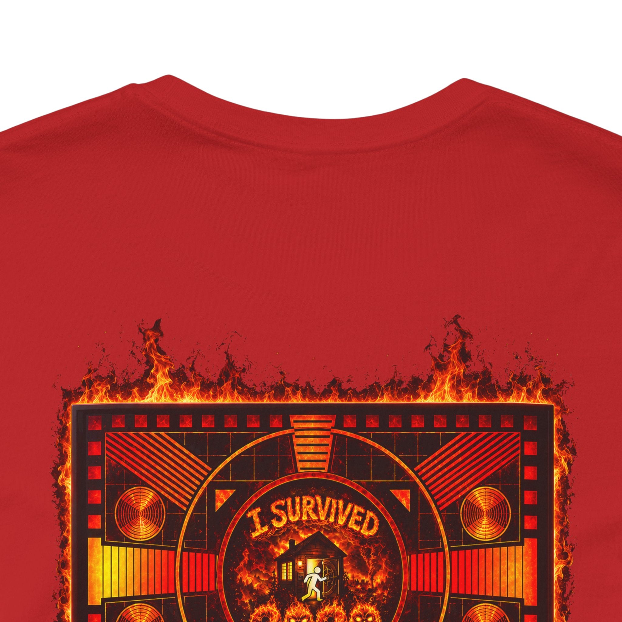 I Survived 2020 — "Please Stand By" Test Pattern Tee Wildfire Signal Edition Summer Premiere Unisex Jersey Short Sleeve Tee