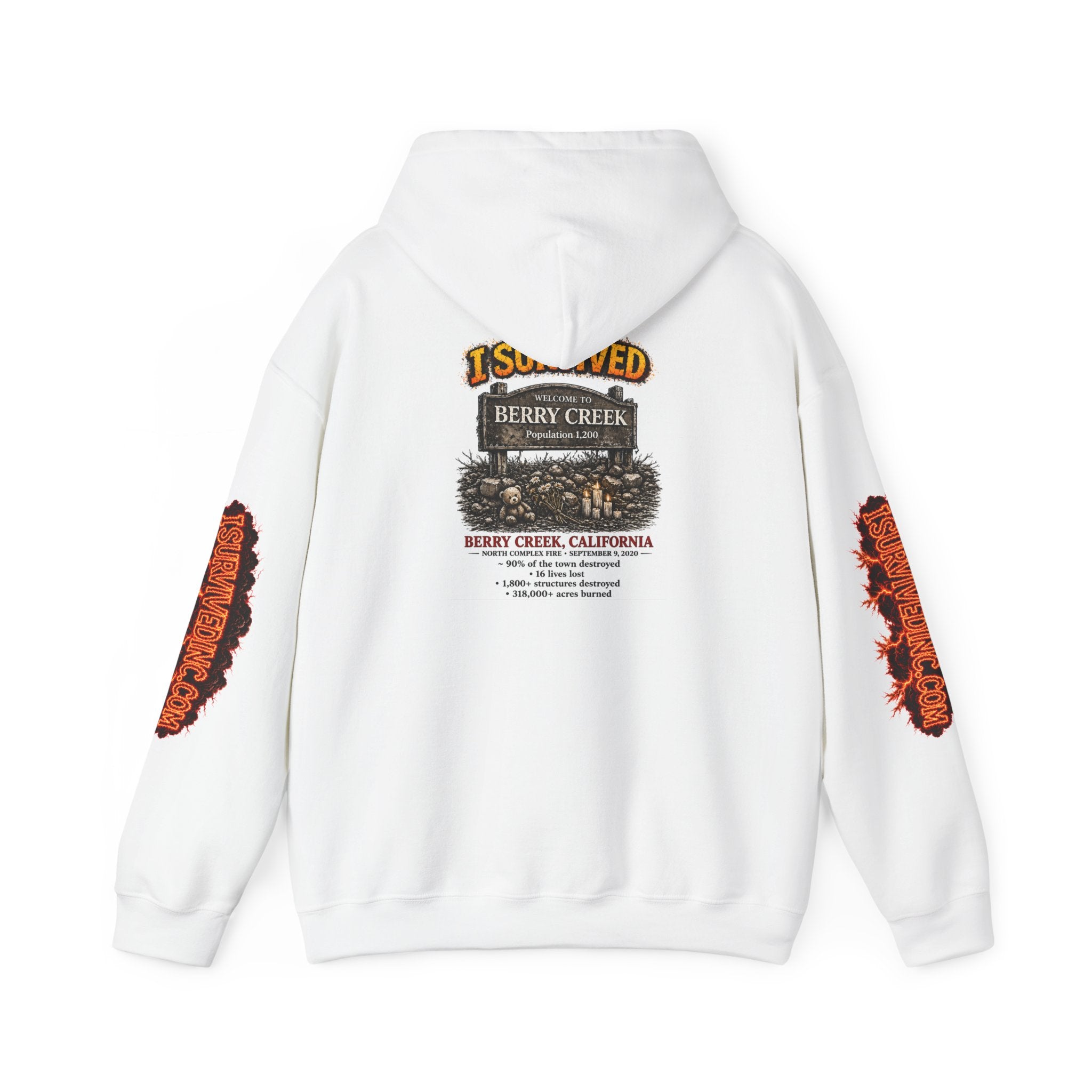 I Survived 2020 — S2:E1 "Berry Creek" | Wildfire Edition Memorial Hoodie Sweatshirt