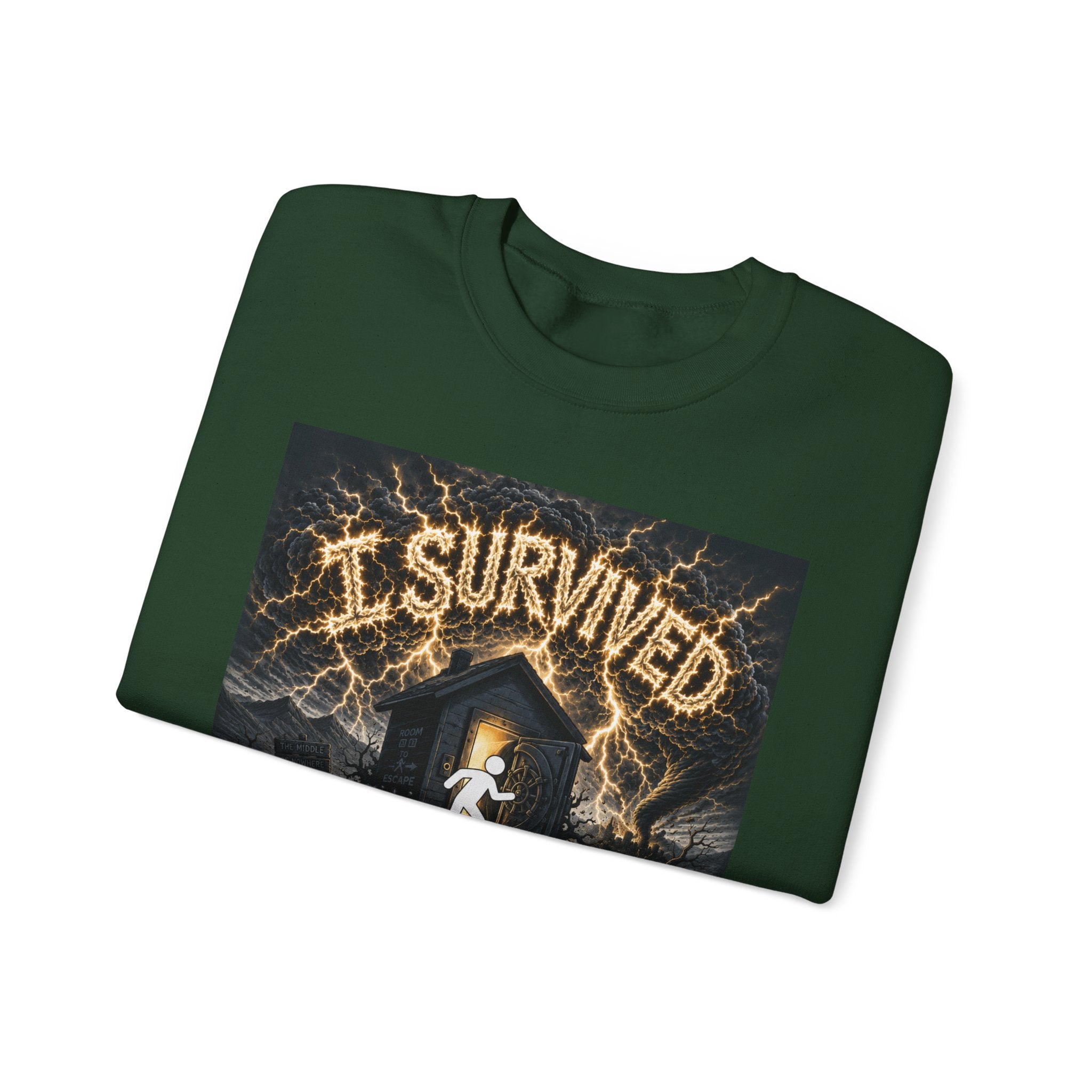 I Survived 2020 — Original Design Teaser Tee | Season 1 Premiere Drop Unisex Heavy Blend™ Crewneck Sweatshirt