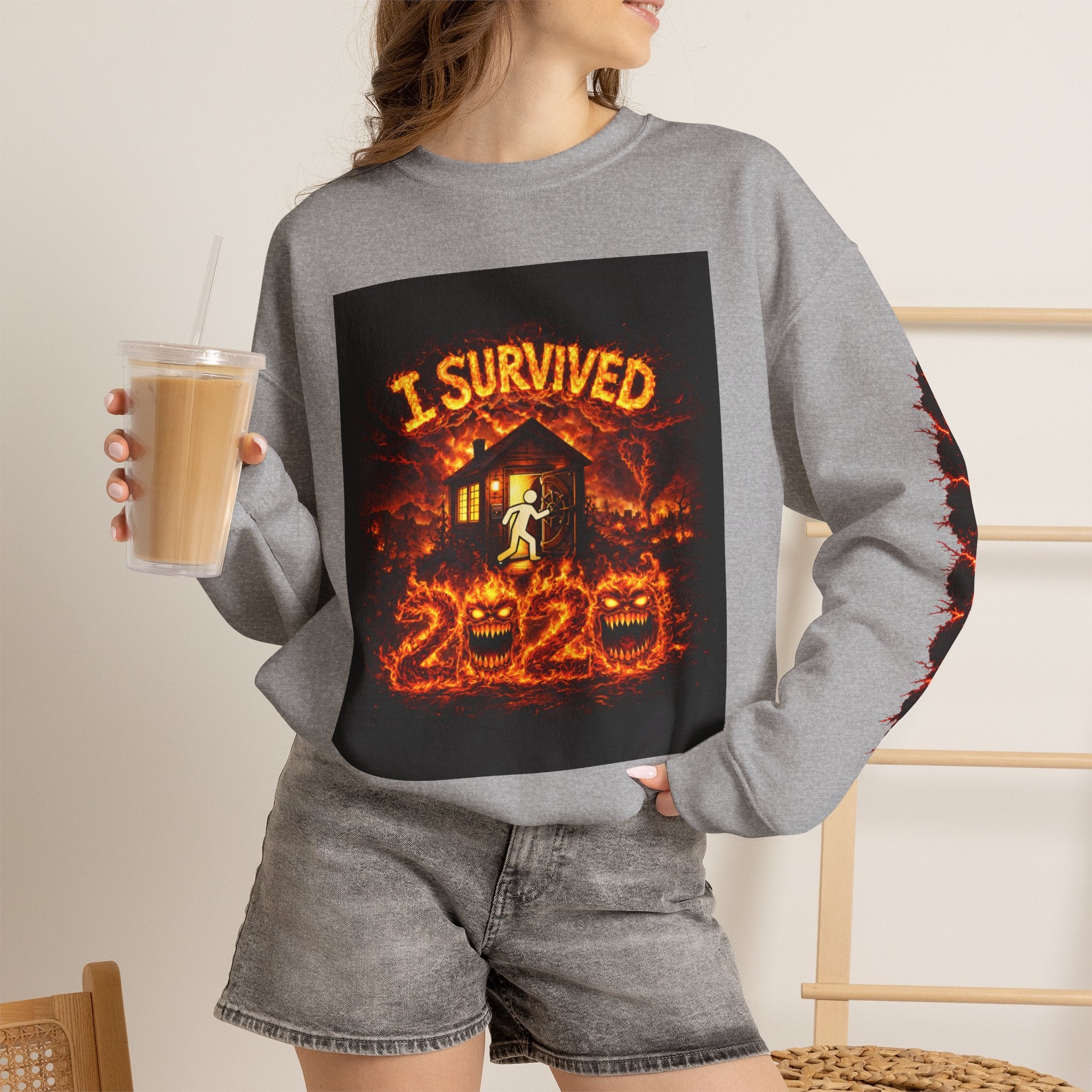 I Survived 2020 — WILDFIRES S2:E1: "Berry Creek" Memorial Unisex Heavy Blend™ Crewneck Sweatshirt