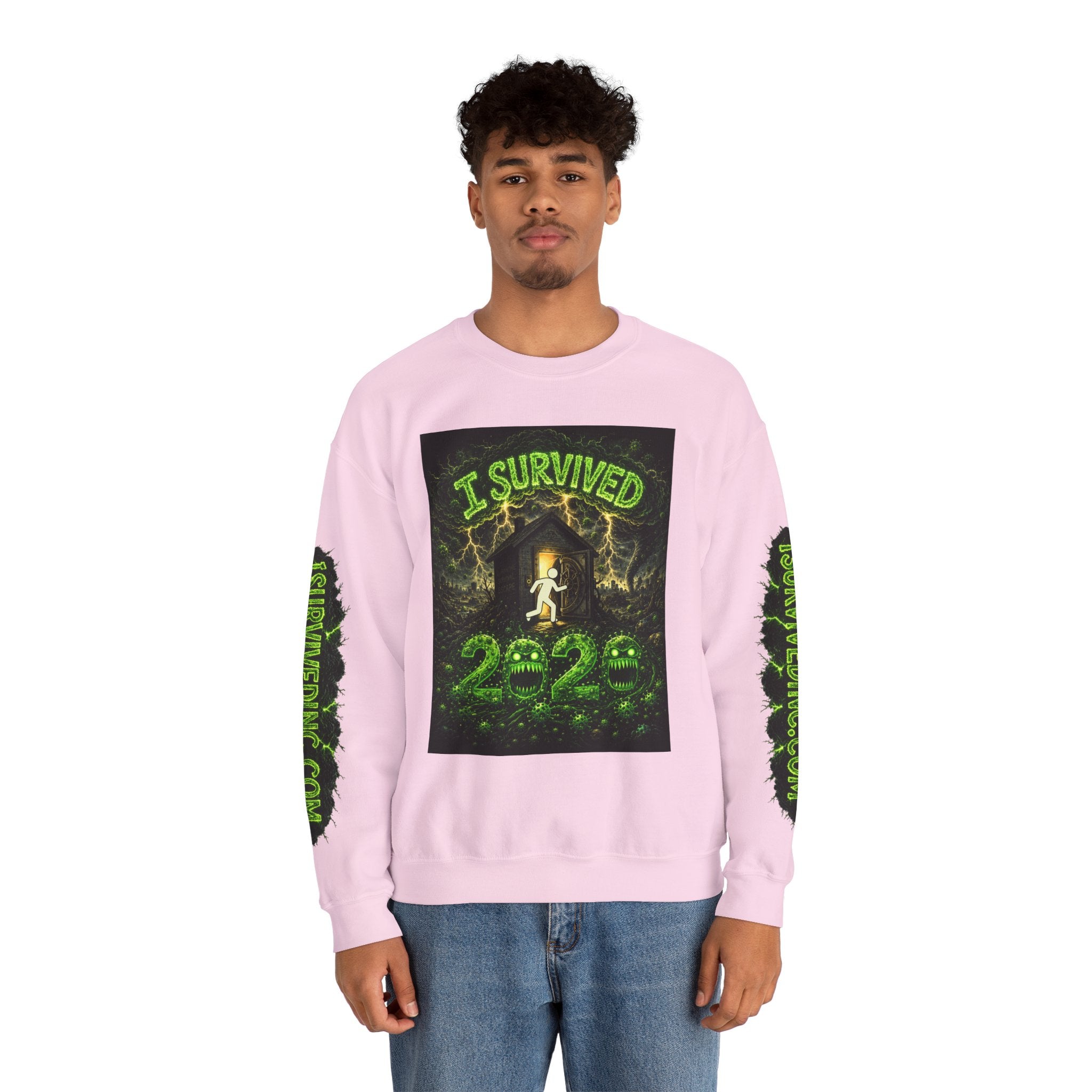 I Survived 2020 — PANDEMIC S1:E4: "Mask Madness" Unisex Heavy Blend™ Crewneck Sweatshirt