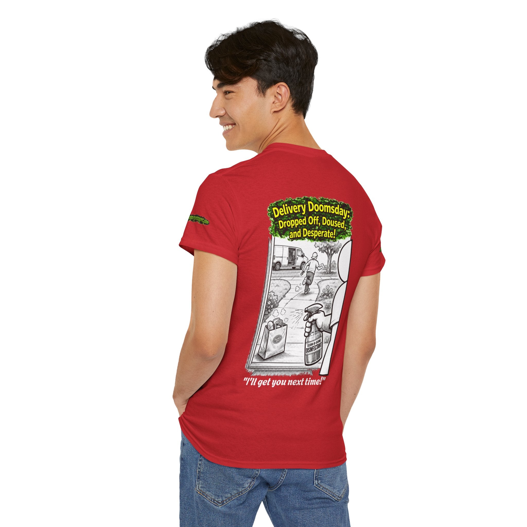 Sobreviví al 2020 — T1:E5 "El día del juicio final de las entregas" | Camiseta unisex de algodón pesado (Edición Pandemia) (EDICIÓN ESPECIAL)
