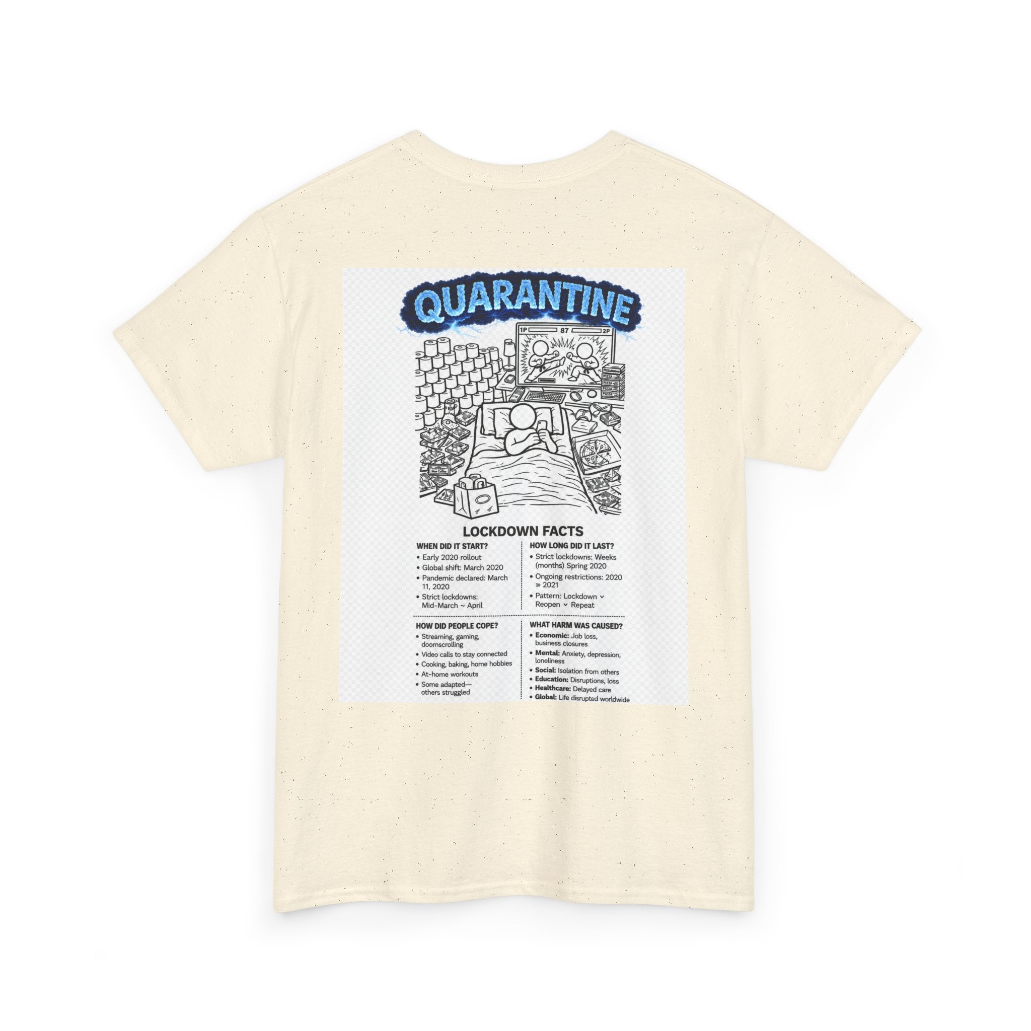 I Survived 2020 — S3:E1 "Quarantine" | Lockdown Edition Documentary Unisex Heavy Cotton Tee