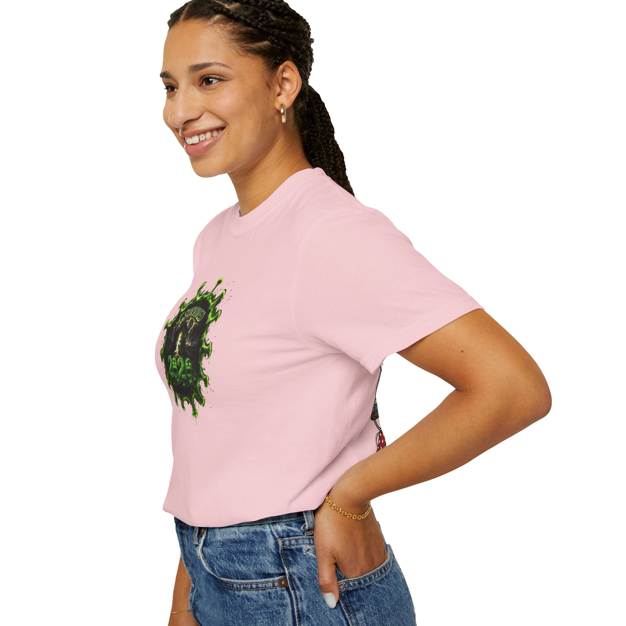 I Survived 2020 — PANDEMIC S1:E4: Director's Cut "Mask Madness" Unisex Garment-Dyed T-shirt
