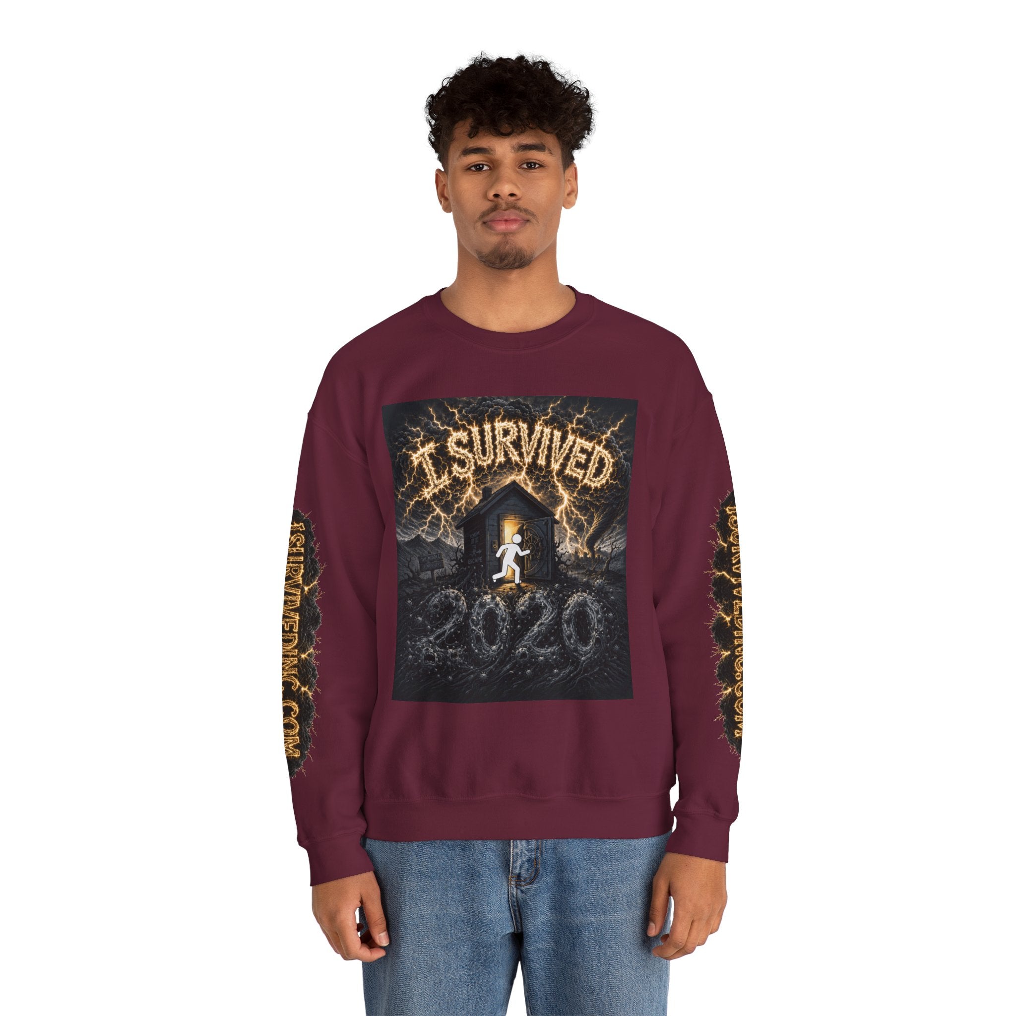 I Survived 2020 — Original PILOT Design: Special Edition Unisex Heavy Blend™ Crewneck Sweatshirt