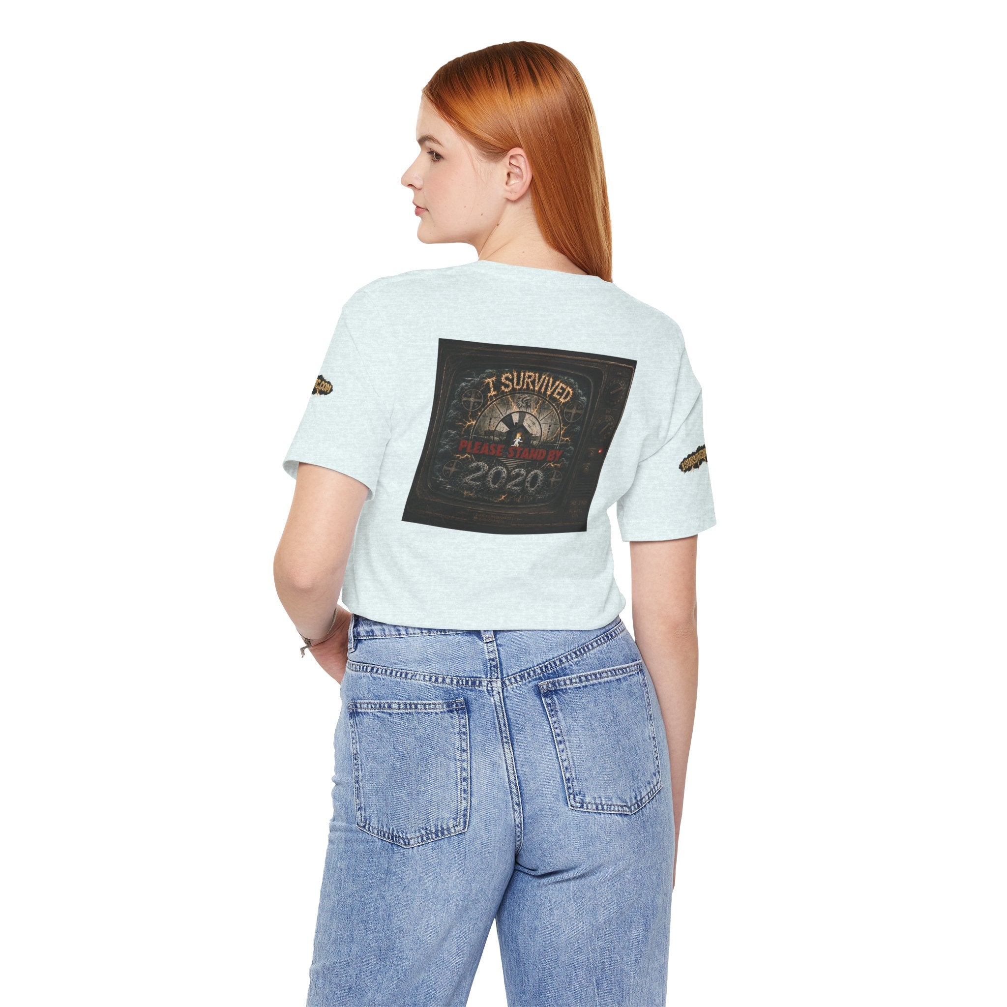 I Survived 2020 — "Please Stand By" Test Pattern Tee Special Edition Summer Premier Unisex Jersey Short Sleeve Tee