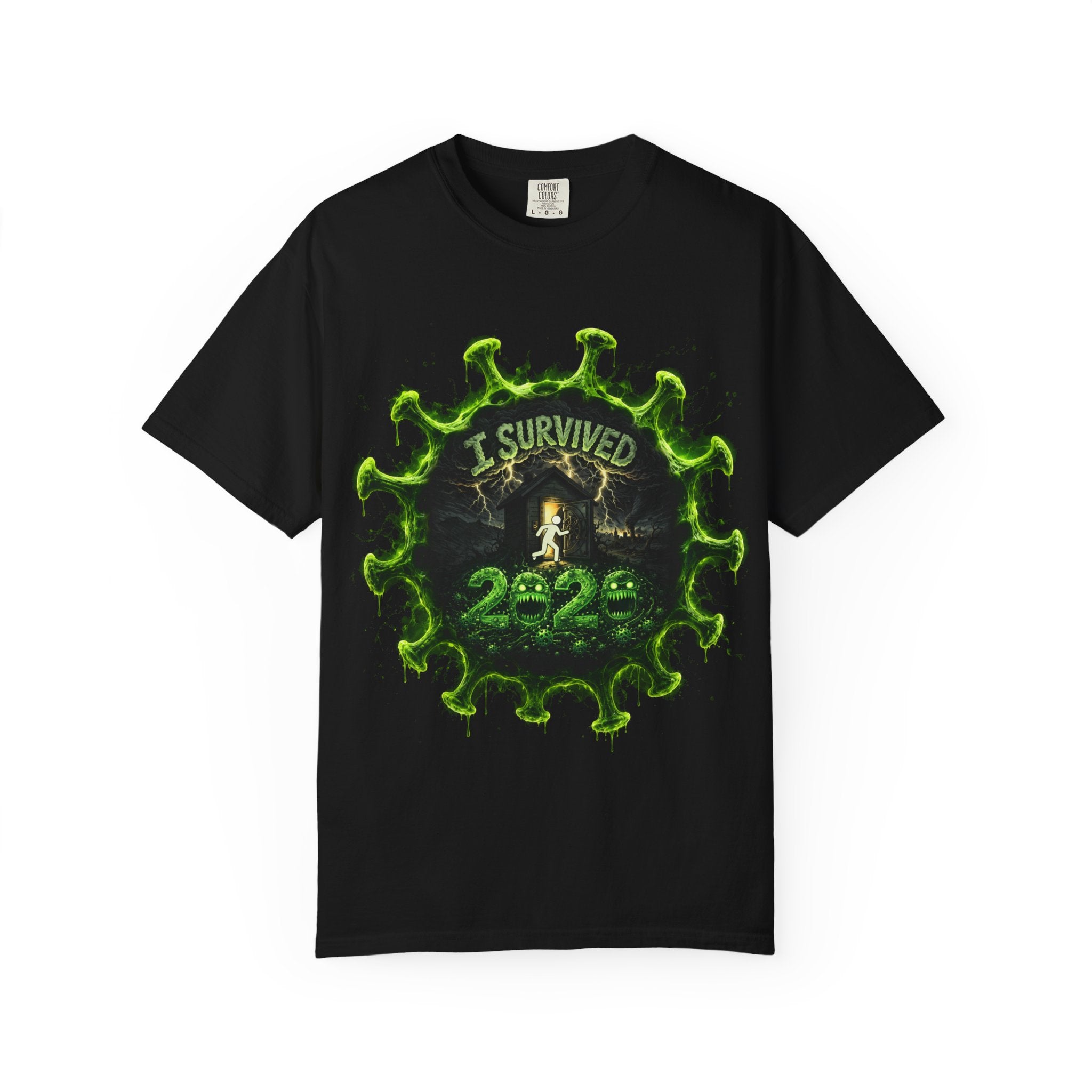 I Survived 2020 — Director's Cut S1:E4 "Mask Madness Mayhem Moment" | Pandemic Edition Unisex Garment-Dyed T-shirt