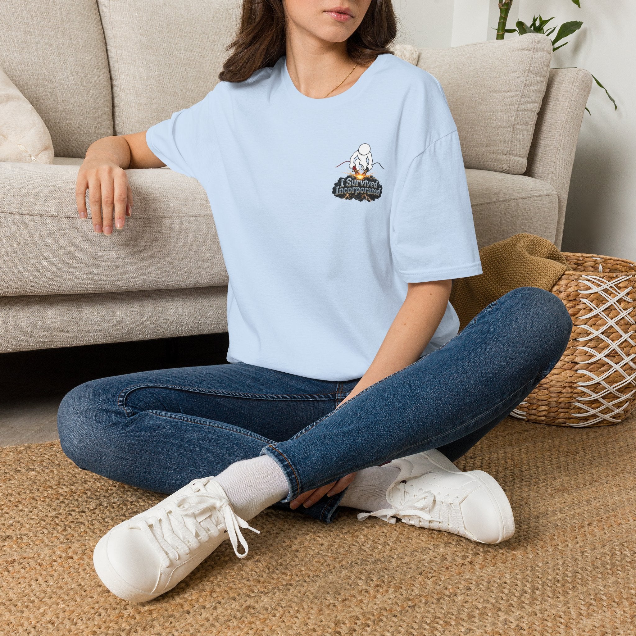 I Survived 2020 — "Please Stand By" Test Pattern Tee Summer Premier Unisex Softstyle T-Shirt