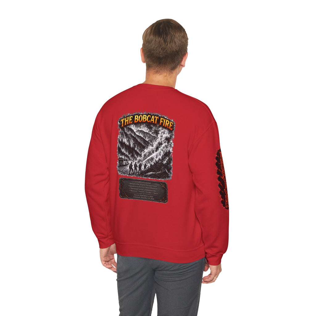 I Survived 2020 — WILDFIRES S2:E2: Director's Cut "The Bobcat Fire" Memorial Unisex Heavy Blend™ Crewneck Sweatshirt