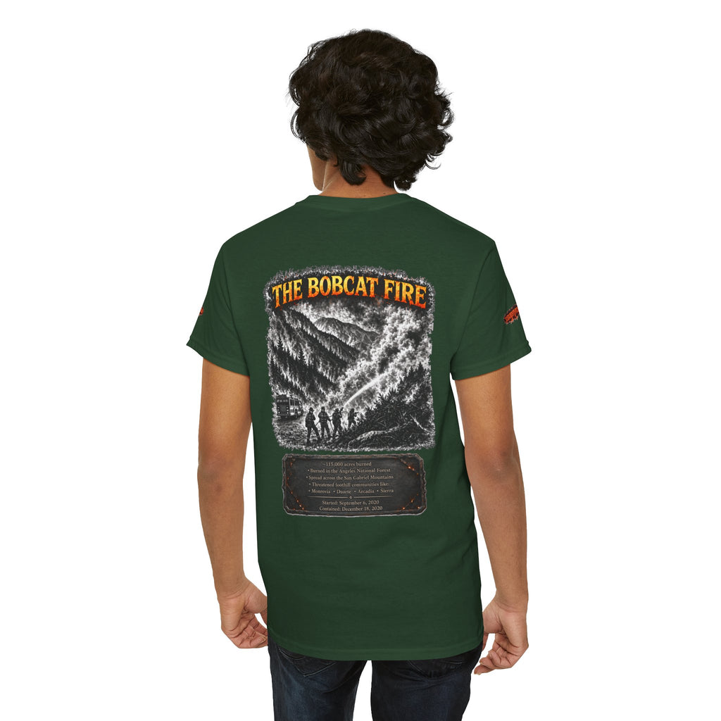 I Survived 2020 — WILDFIRES S2:E2: Director's Cut Special Edition "The Bobcat Fire" Memorial Unisex Heavy Cotton Tee