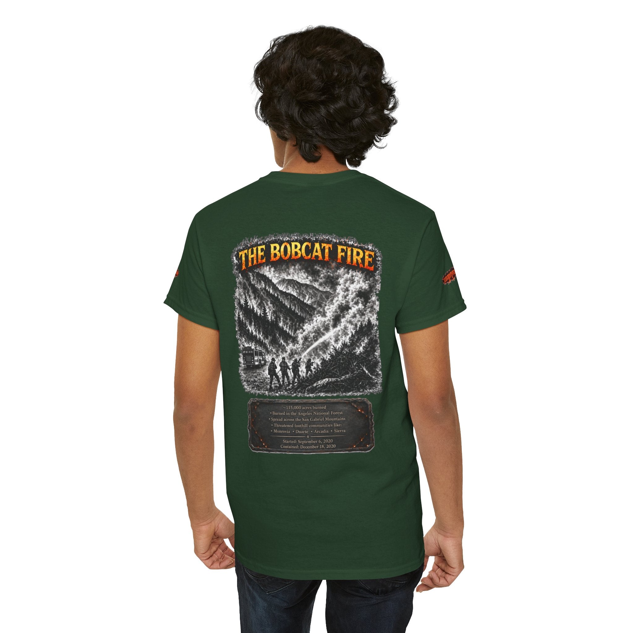 I Survived 2020 — WILDFIRES S2:E2: Director's Cut Special Edition "The Bobcat Fire" Memorial Unisex Heavy Cotton Tee