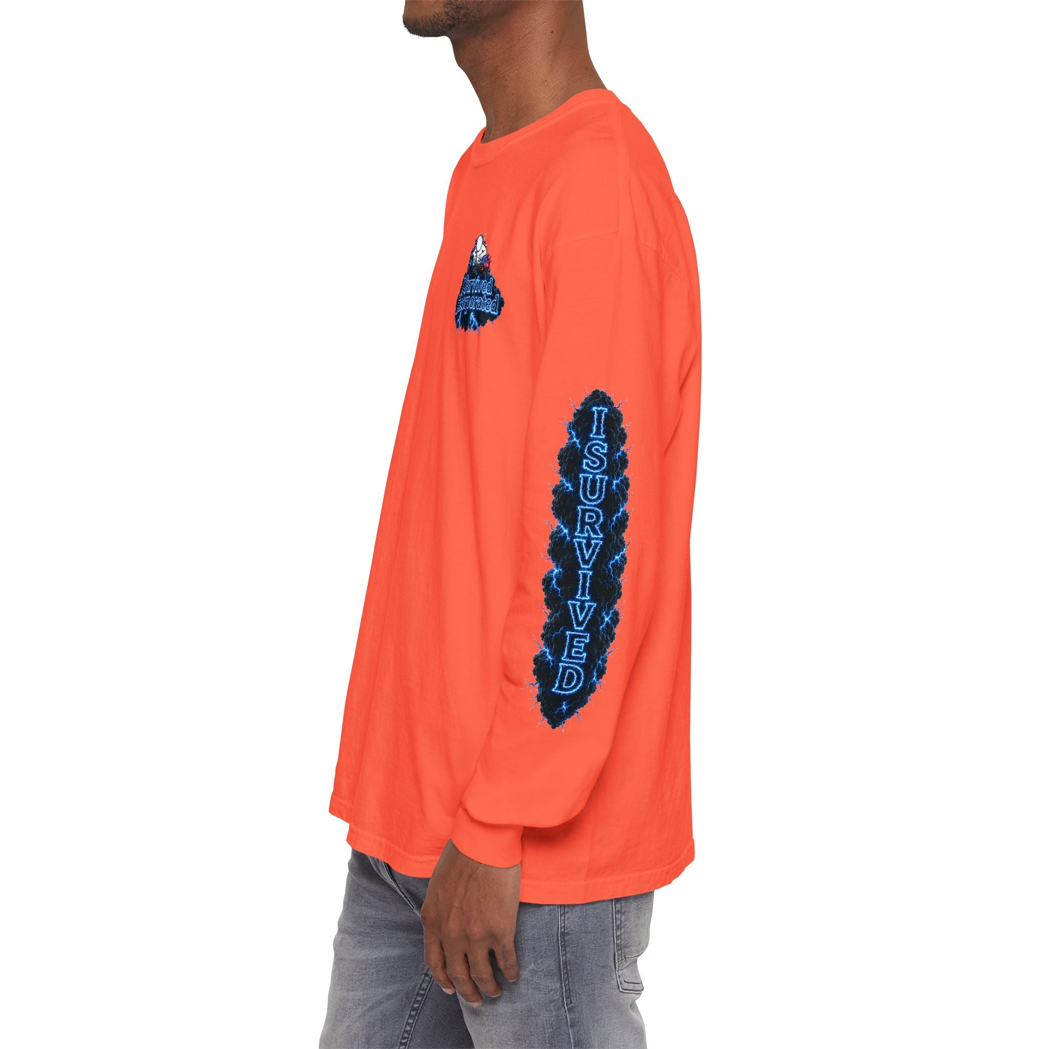 I Survived 2020 — "Please Stand By" Test Pattern Tee Lockdown Special Edition Summer Exclusive Unisex Garment-Dyed Long Sleeve T-Shirt