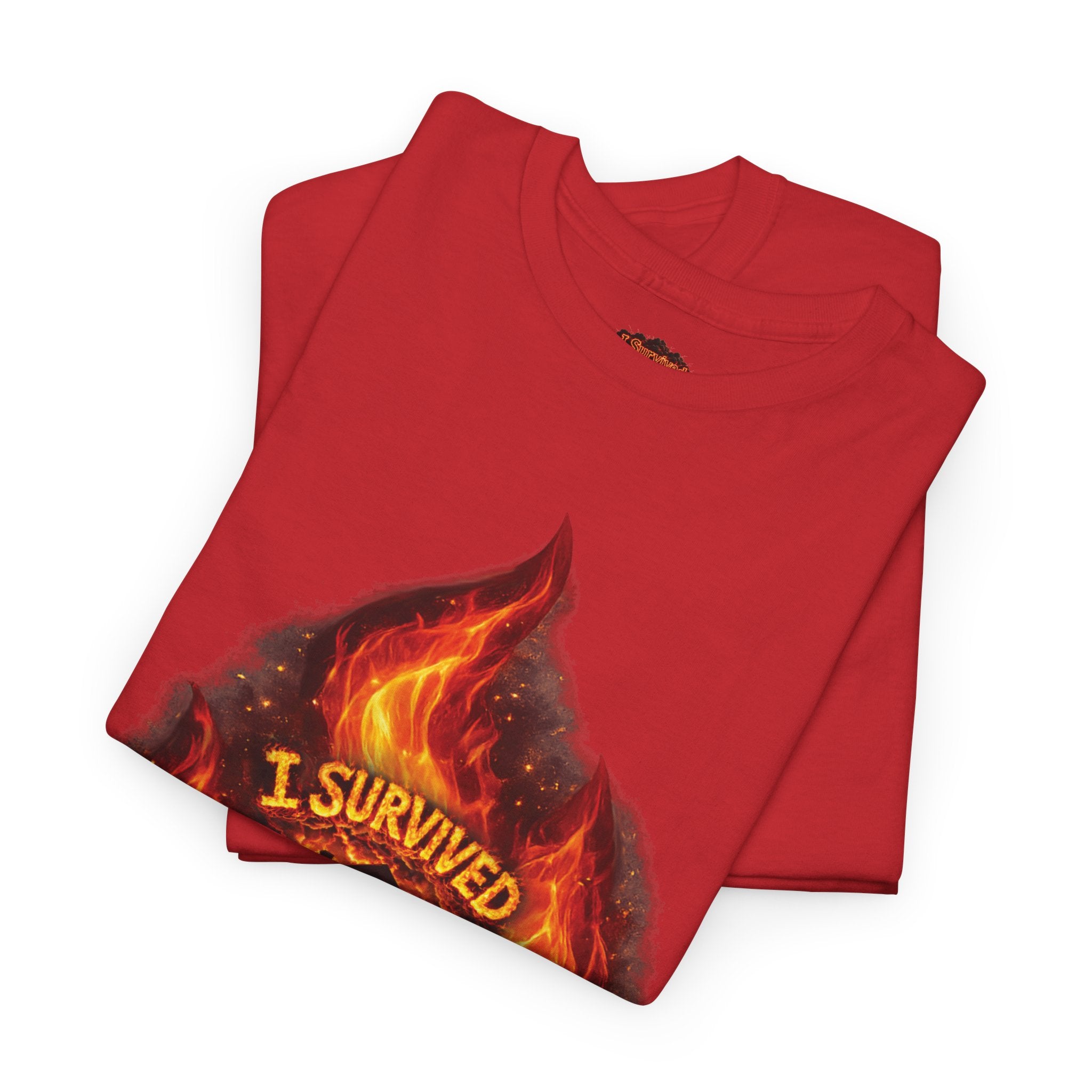 I Survived 2020 — Director's Cut S2:E3 "The California Wildfires" | Wildfire Edition Memorial Unisex Heavy Cotton Tee (SPECIAL EDITION)