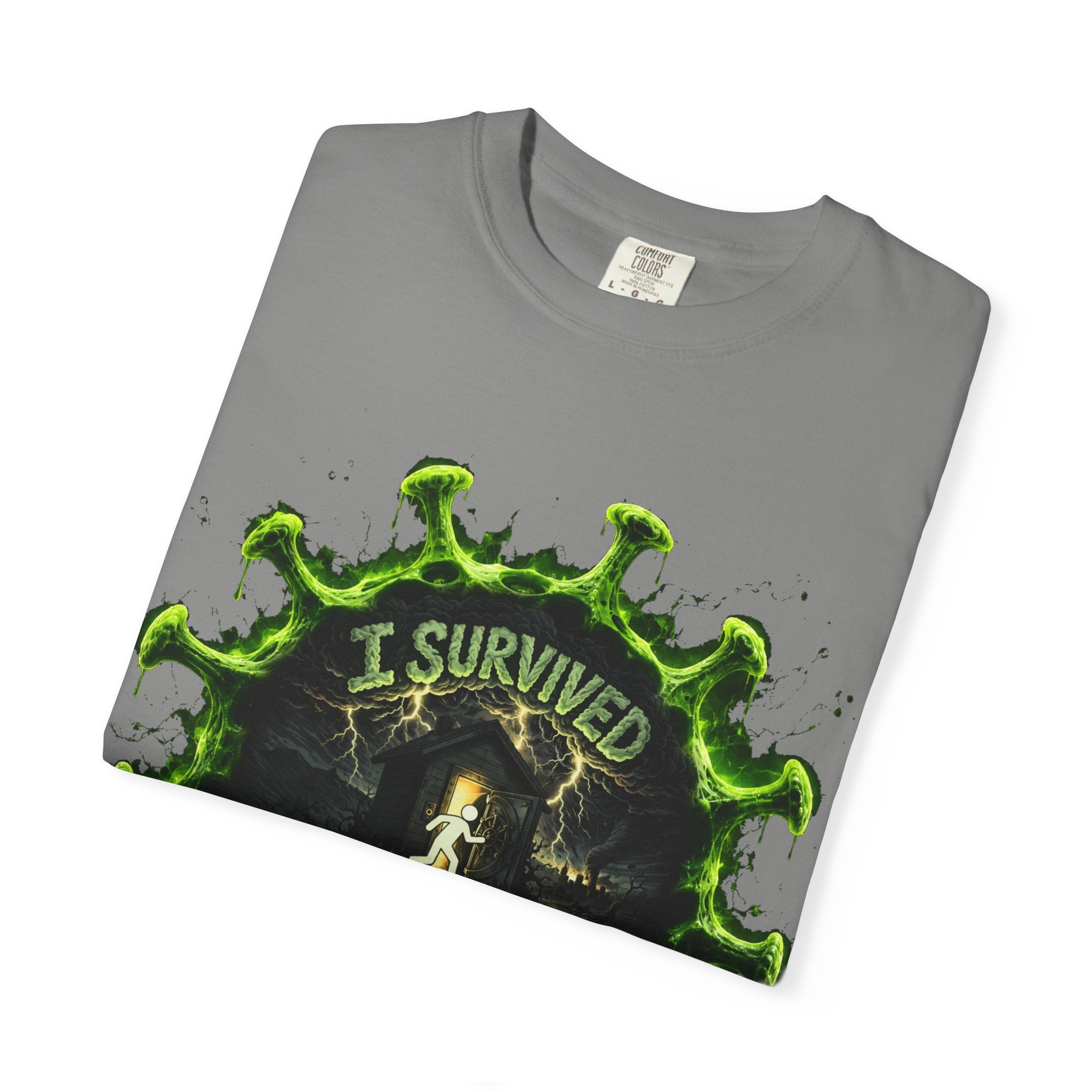 I Survived 2020 — Director's Cut S1:E4 "Mask Madness Mayhem Moment" | Pandemic Edition Unisex Garment-Dyed T-shirt