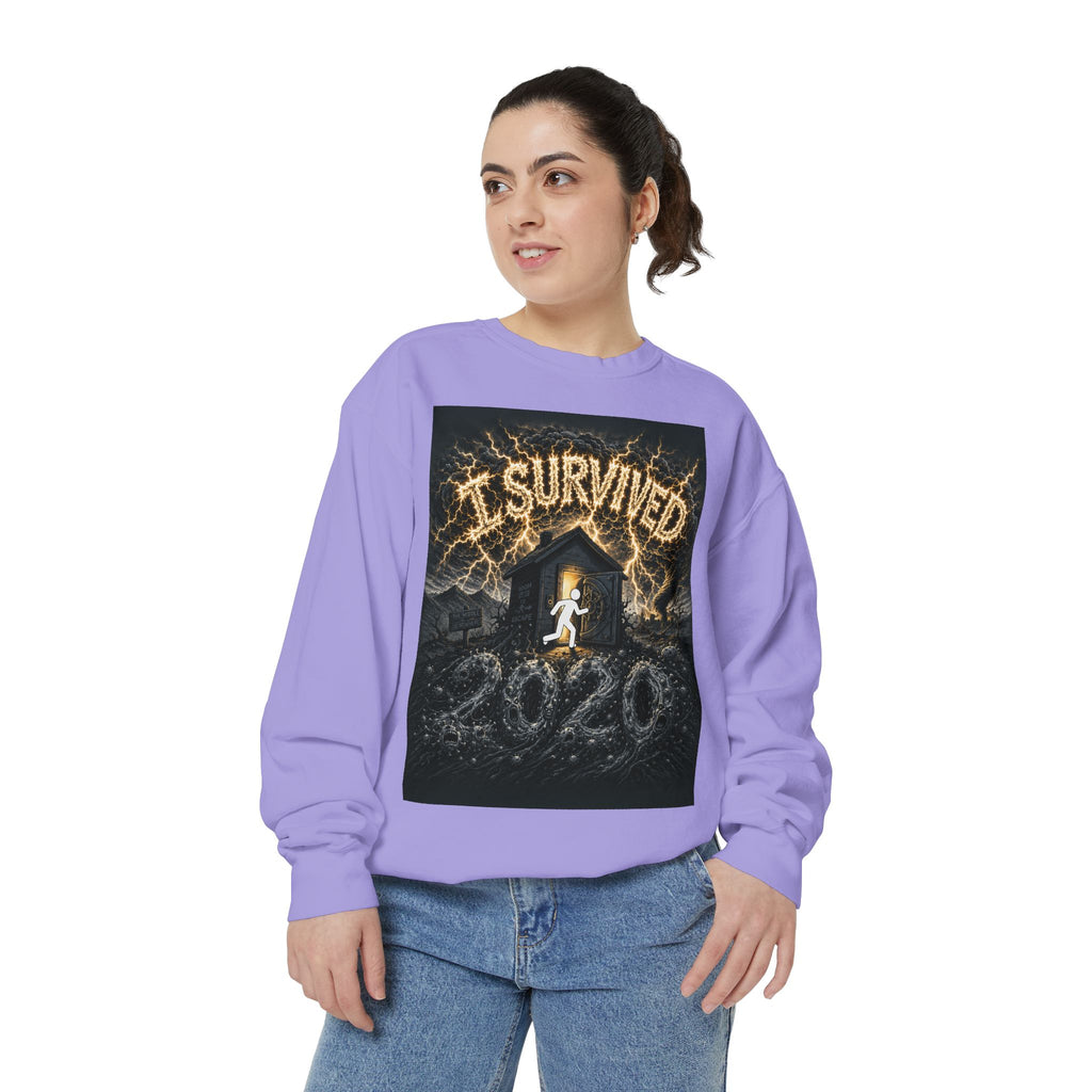 I Survived 2020 — Original PILOT Design Unisex Garment-Dyed Sweatshirt