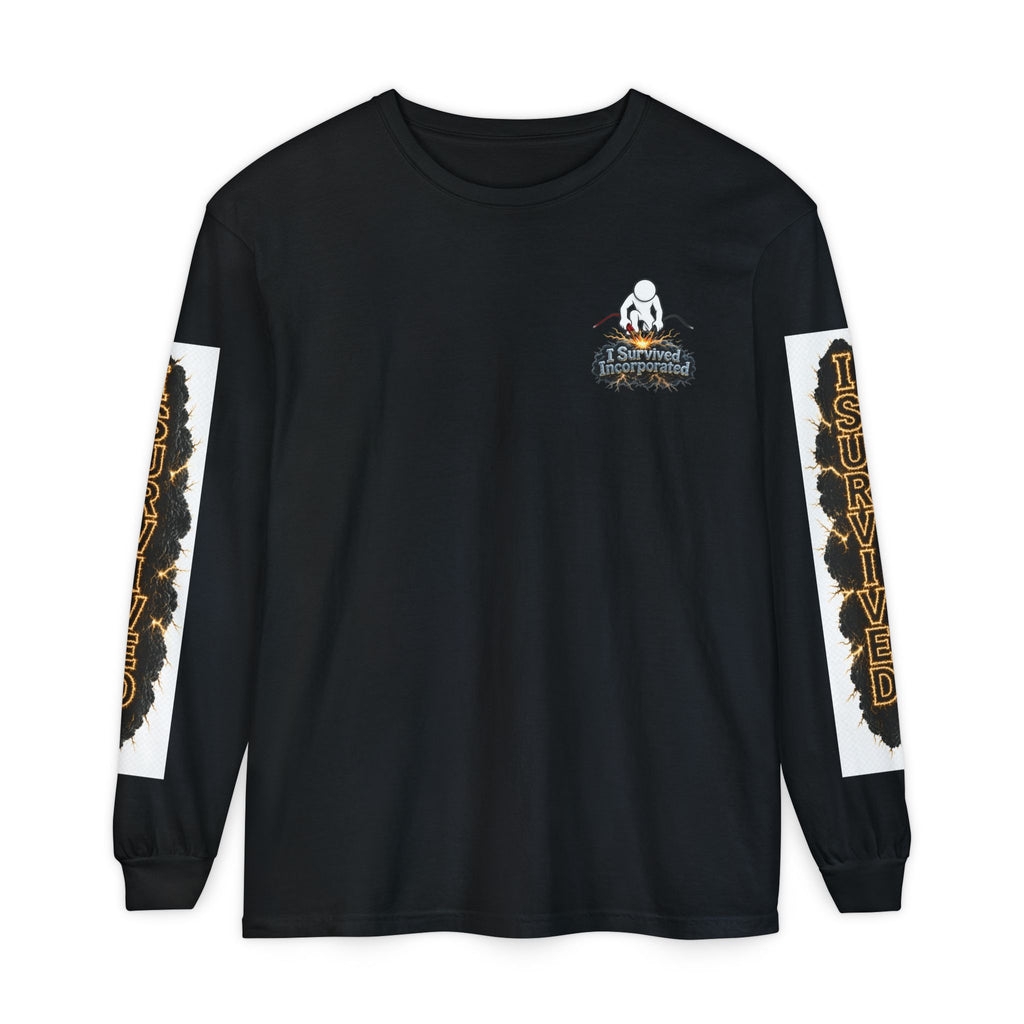 I Survived 2020 — "Please Stand By" Test Pattern Tee Special Edition Summer Premier Unisex Garment-Dyed Long Sleeve T-Shirt