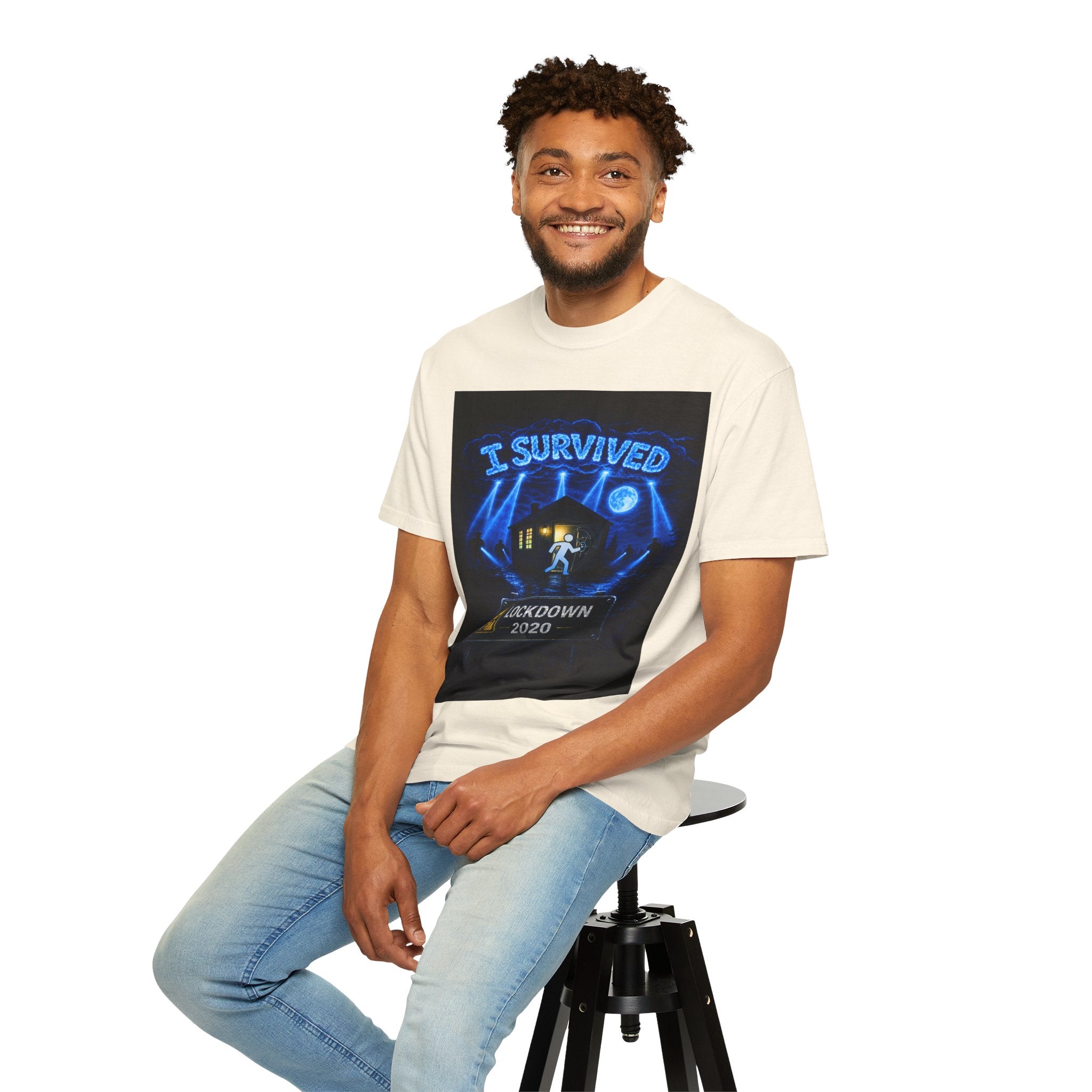 I Survived 2020 — LOCKDOWN S3:E1: "Quarantine" Unisex Garment-Dyed T-shirt