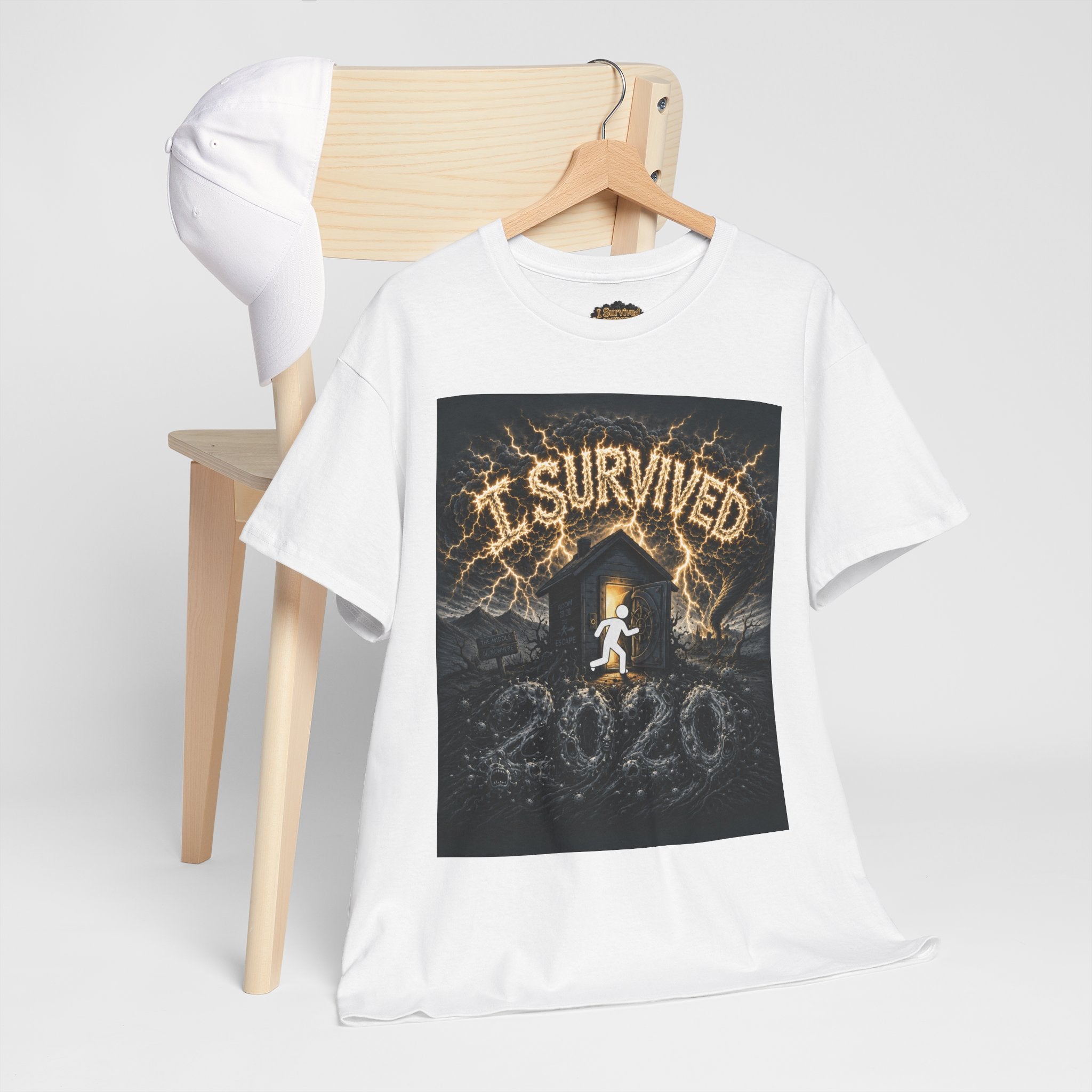 I Survived 2020 — Original Design Teaser Tee | Season 1 Premiere Drop Unisex Heavy Cotton Tee