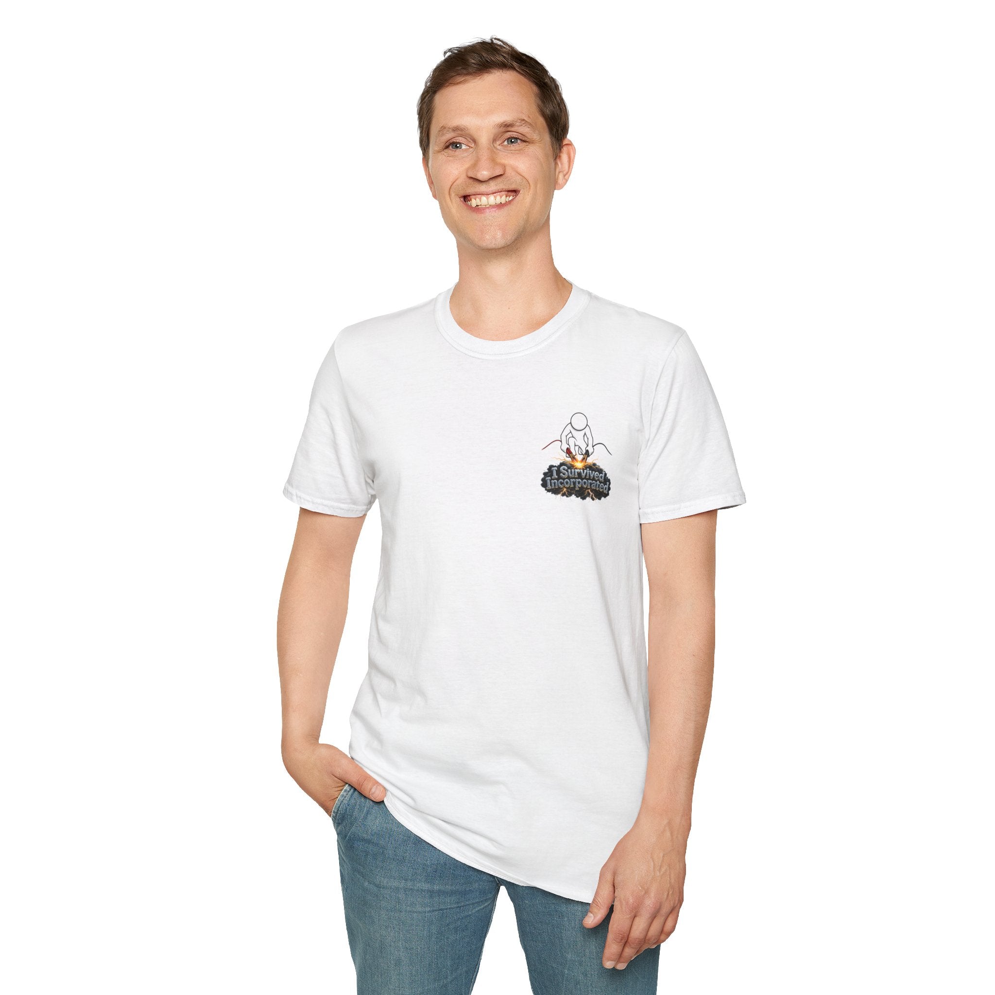 I Survived 2020 — "Please Stand By" Test Pattern Tee Summer Premier Unisex Softstyle T-Shirt