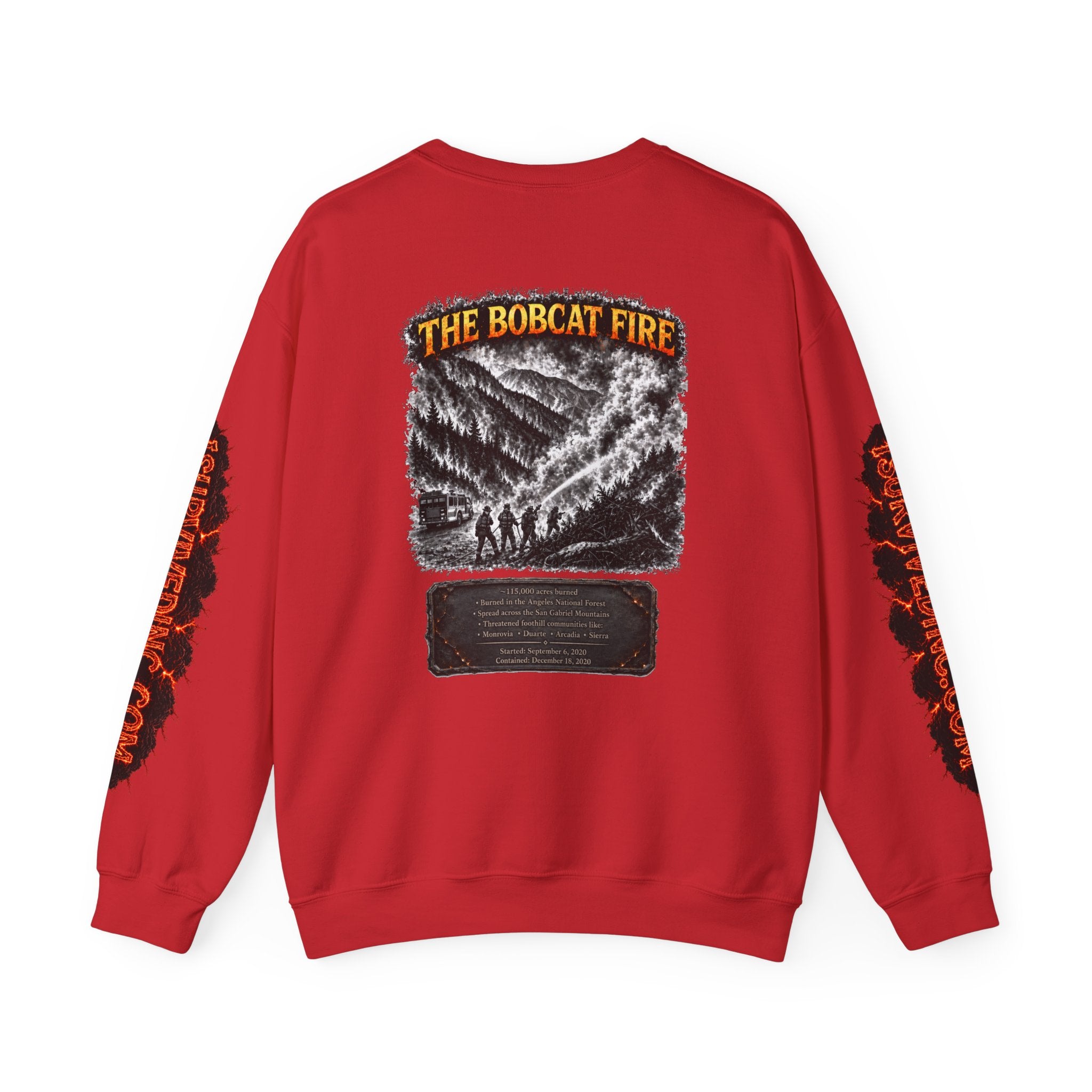 I Survived 2020 — WILDFIRES S2:E2: "The Bobcat Fire" Memorial Unisex Heavy Blend™ Crewneck Sweatshirt