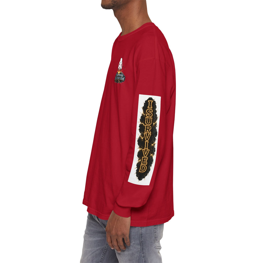 I Survived 2020 — "Please Stand By" Test Pattern Tee Special Edition Summer Premier Unisex Garment-Dyed Long Sleeve T-Shirt